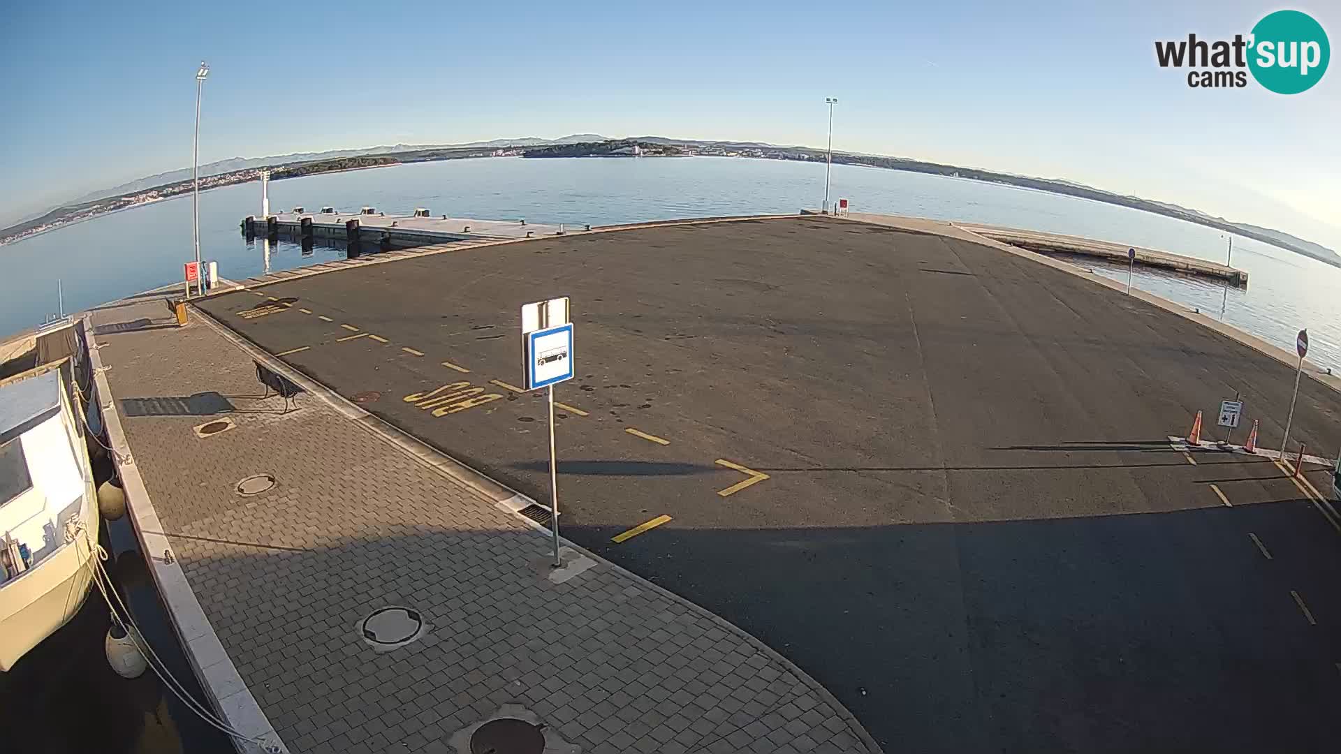 Tkon Live cam – ferry – Dalmatie – Croatie