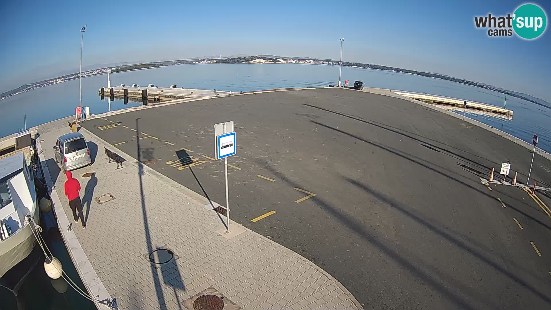 Tkon Live cam – ferry – Dalmatie – Croatie