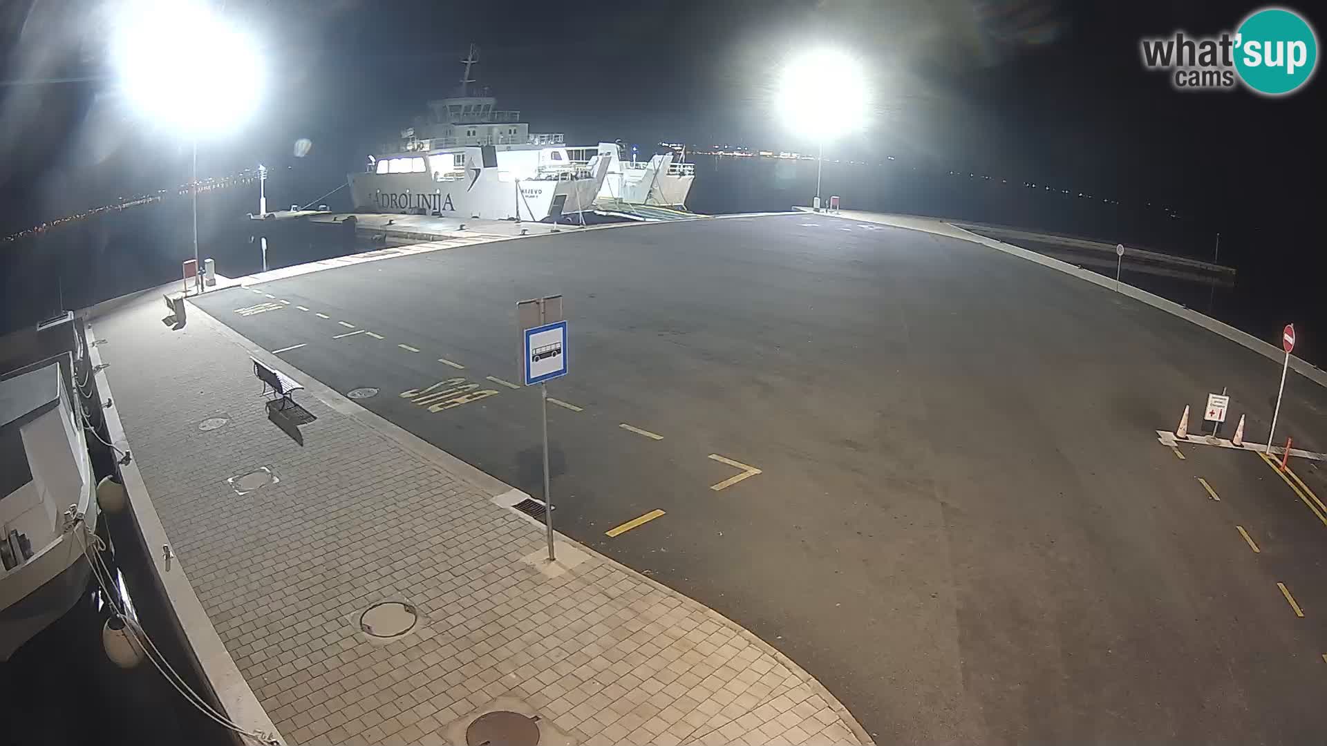 Tkon Live cam – ferry – Dalmatie – Croatie