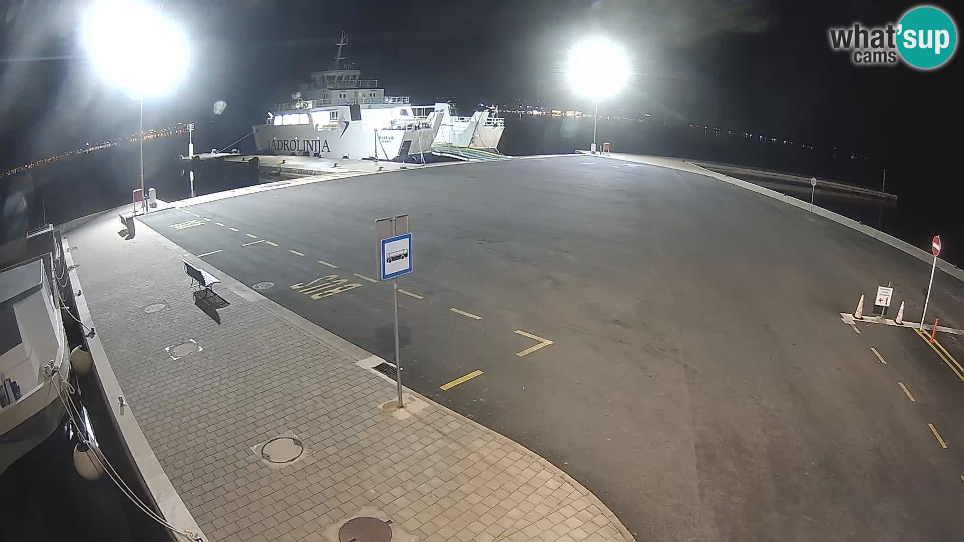 Tkon Live cam – ferry – Dalmatie – Croatie