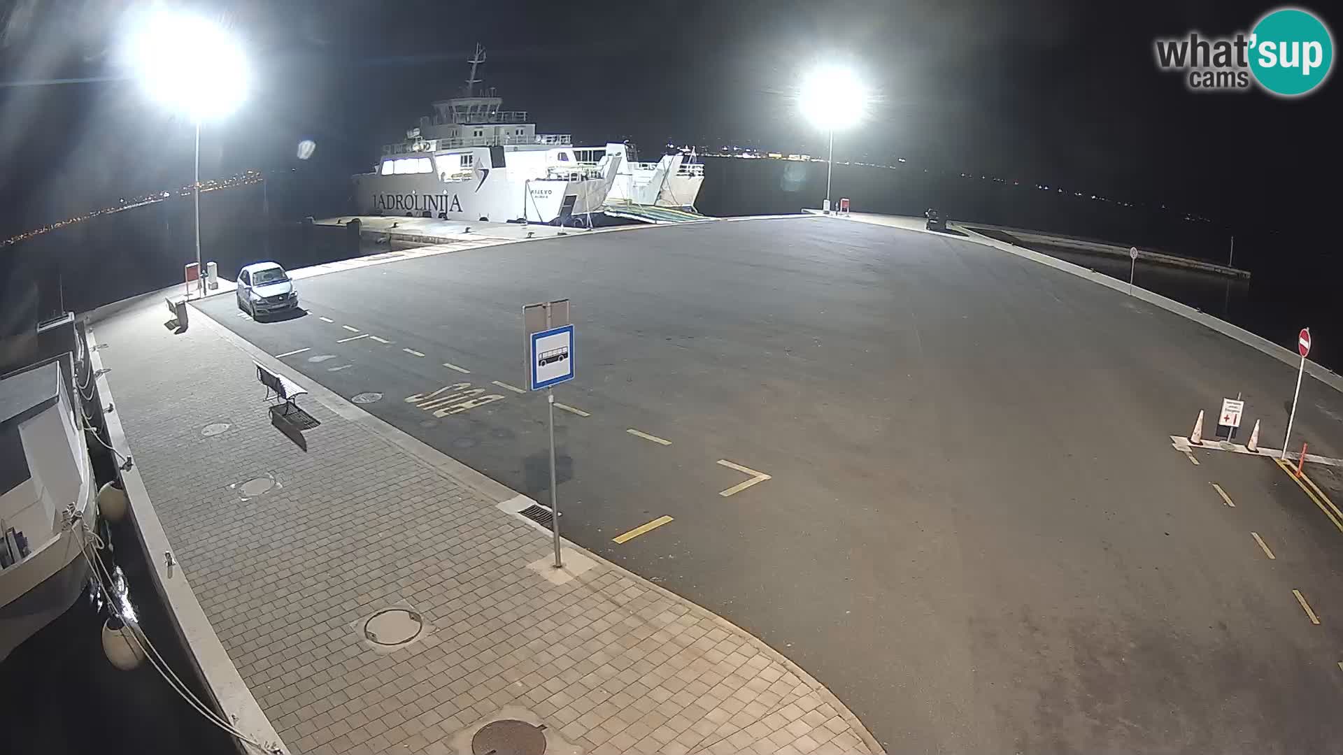 Tkon Live cam – ferry – Dalmatie – Croatie