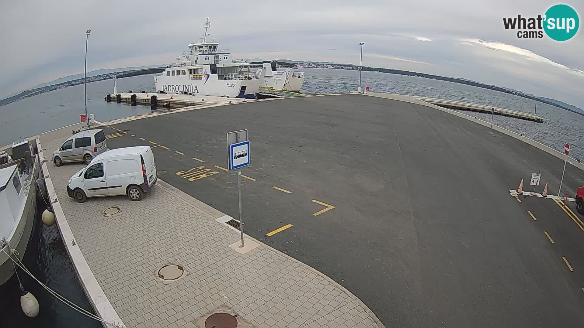 Tkon Live cam – ferry – Dalmatie – Croatie