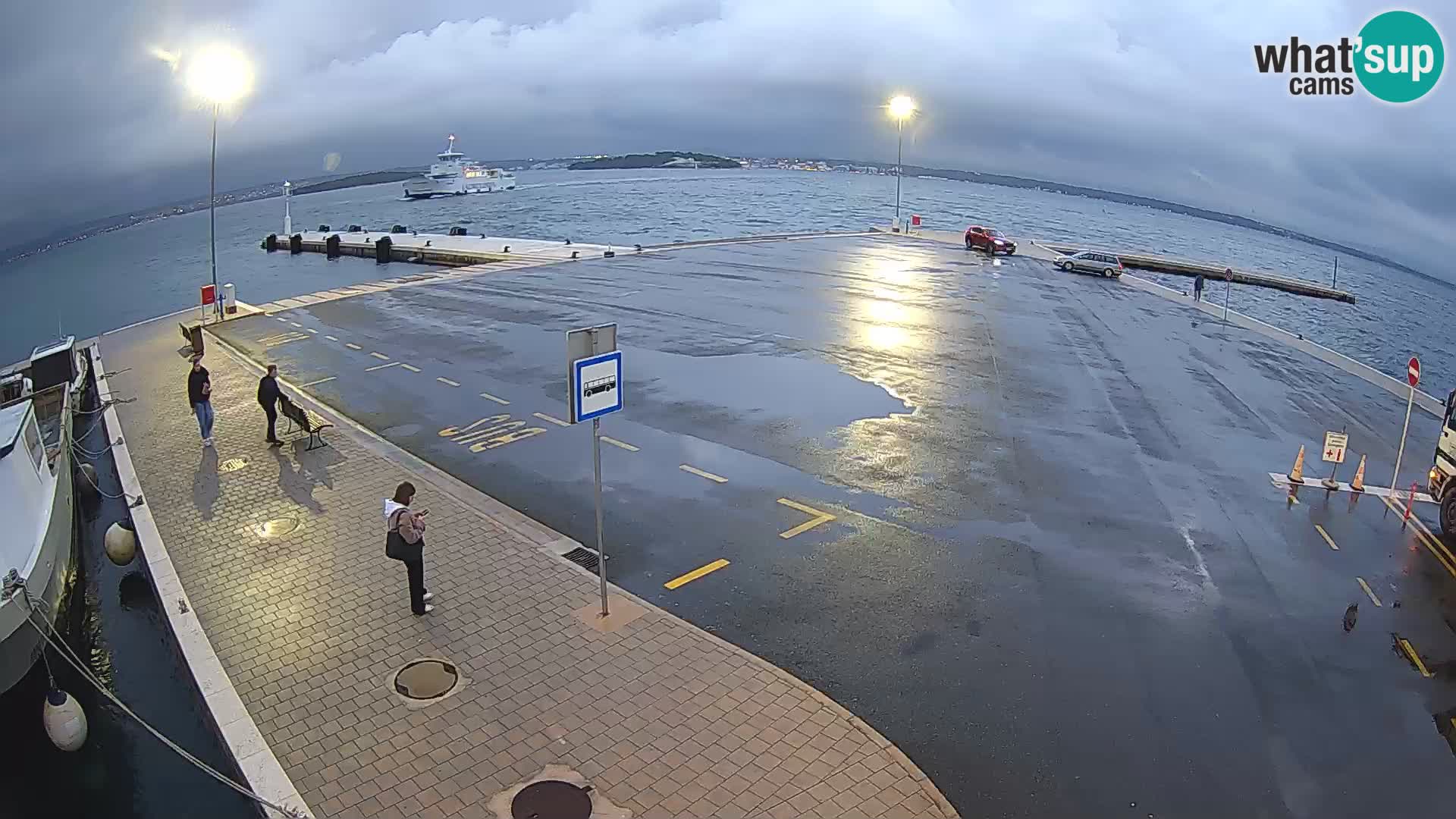 Tkon v živo – trajekt – Dalmacija – Hrvaška