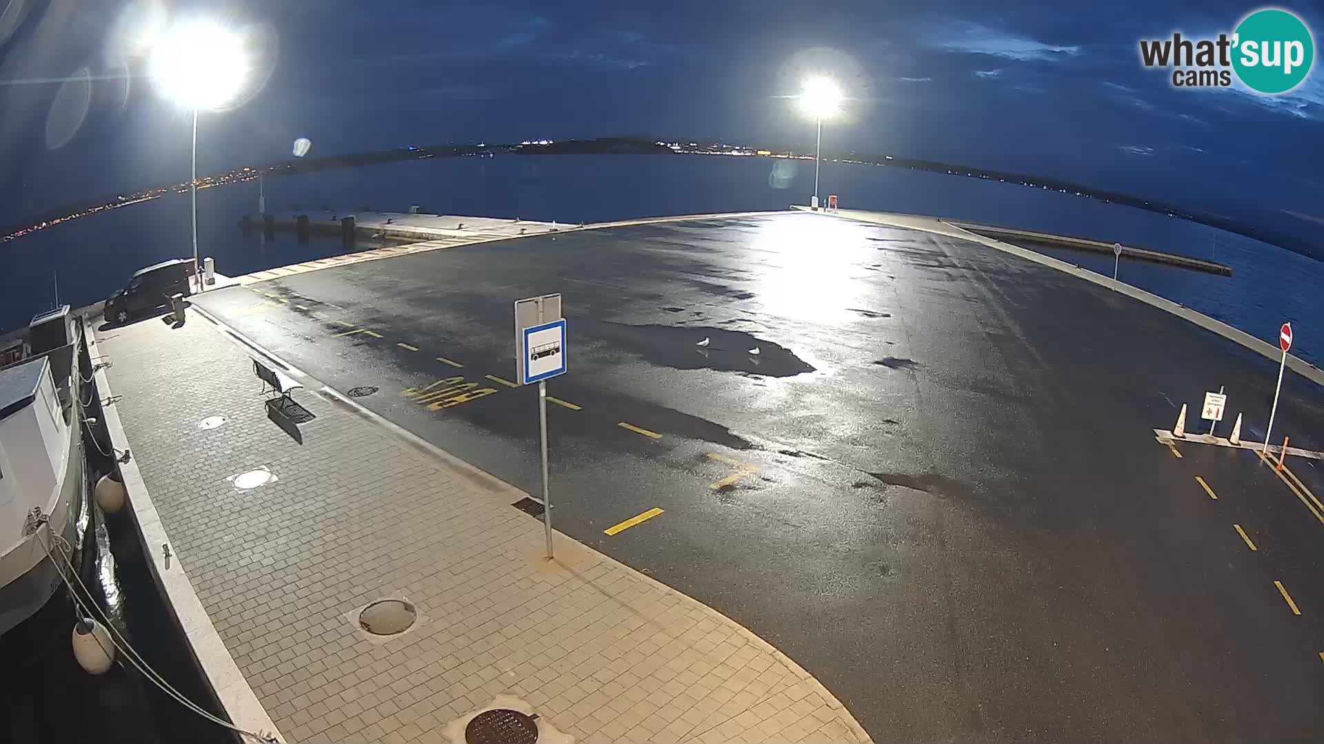 Tkon Live cam – ferry – Dalmatie – Croatie