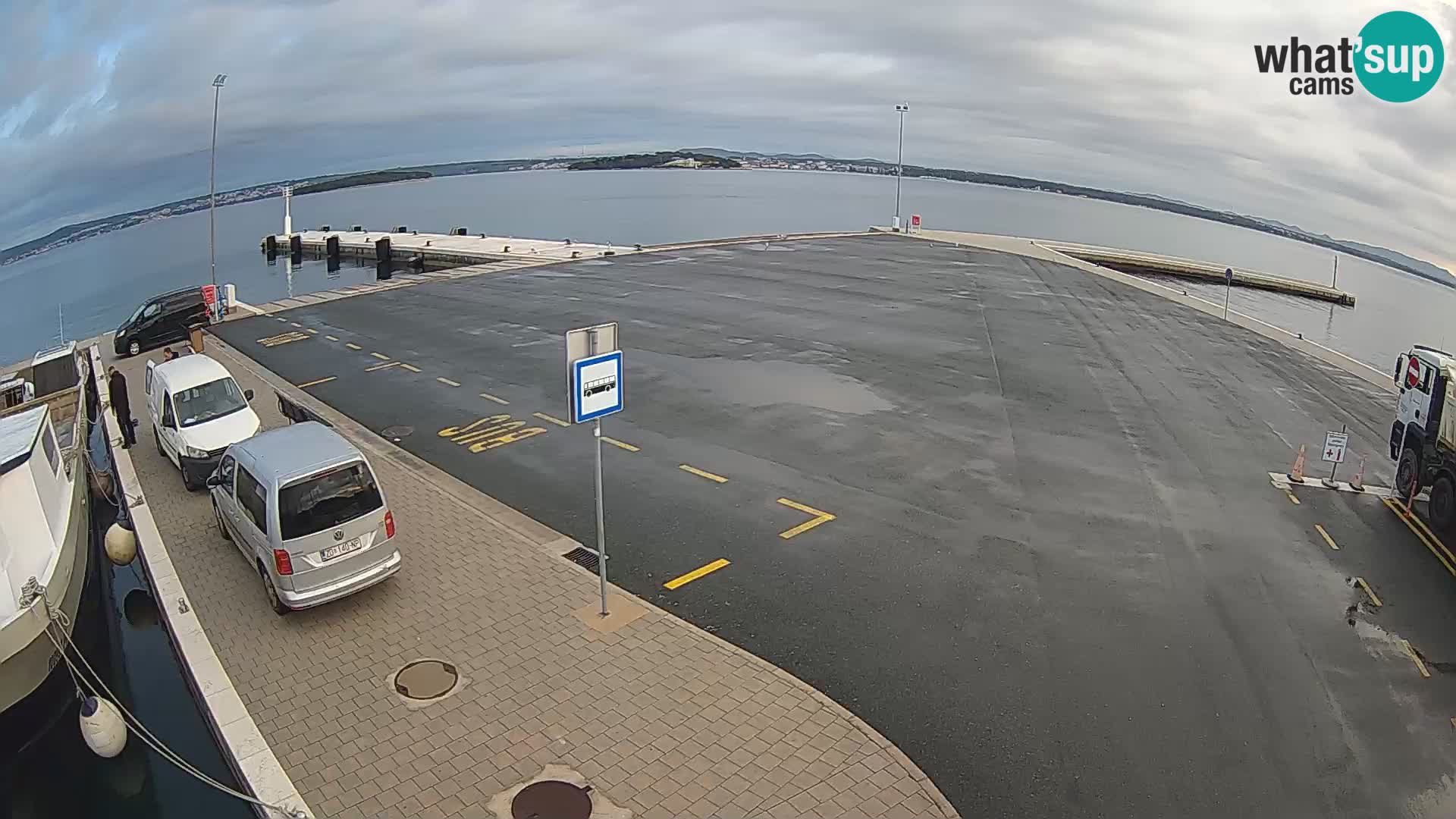 Tkon Live cam – ferry – Dalmatie – Croatie