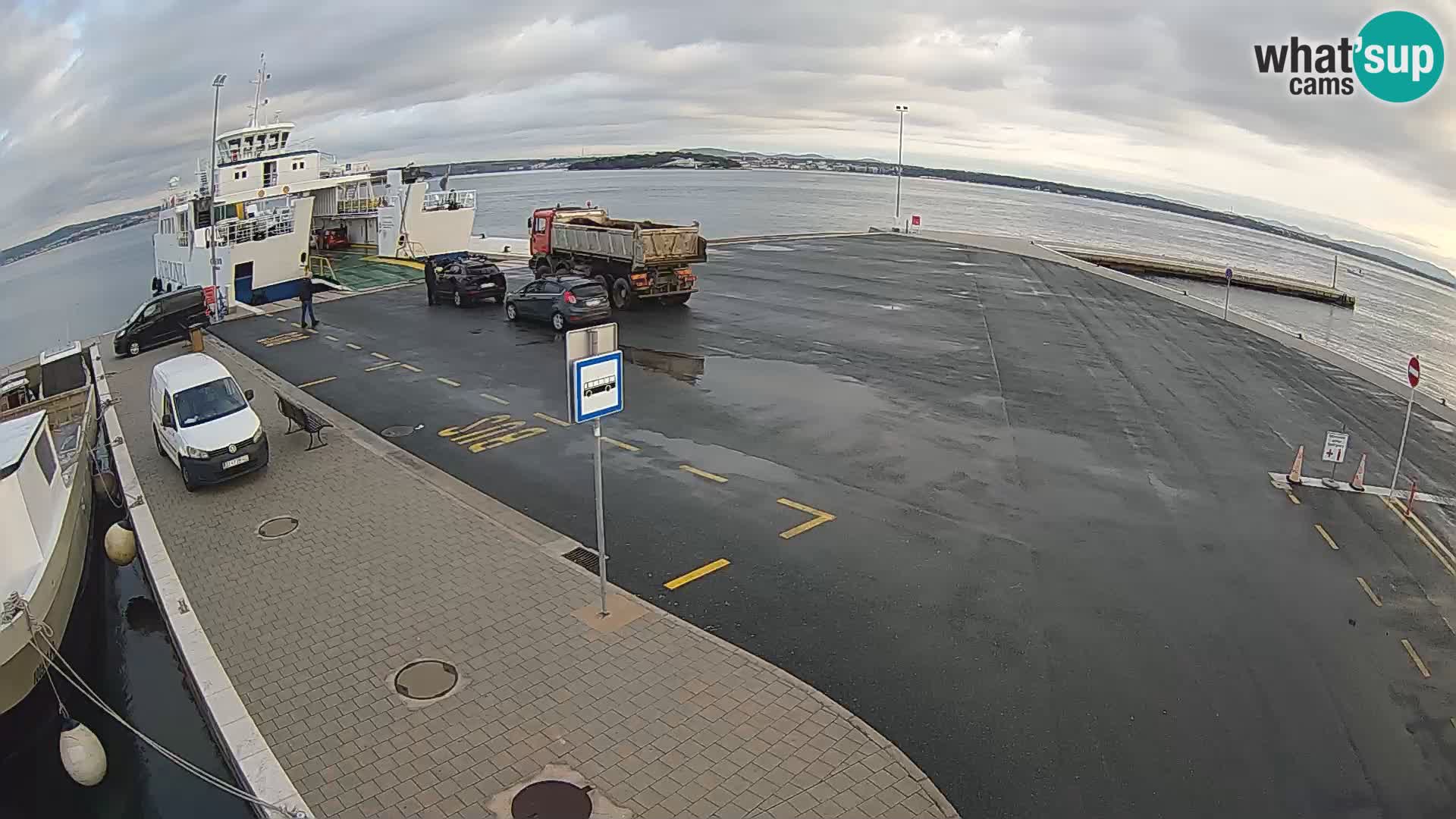 Tkon Live cam – ferry – Dalmatie – Croatie