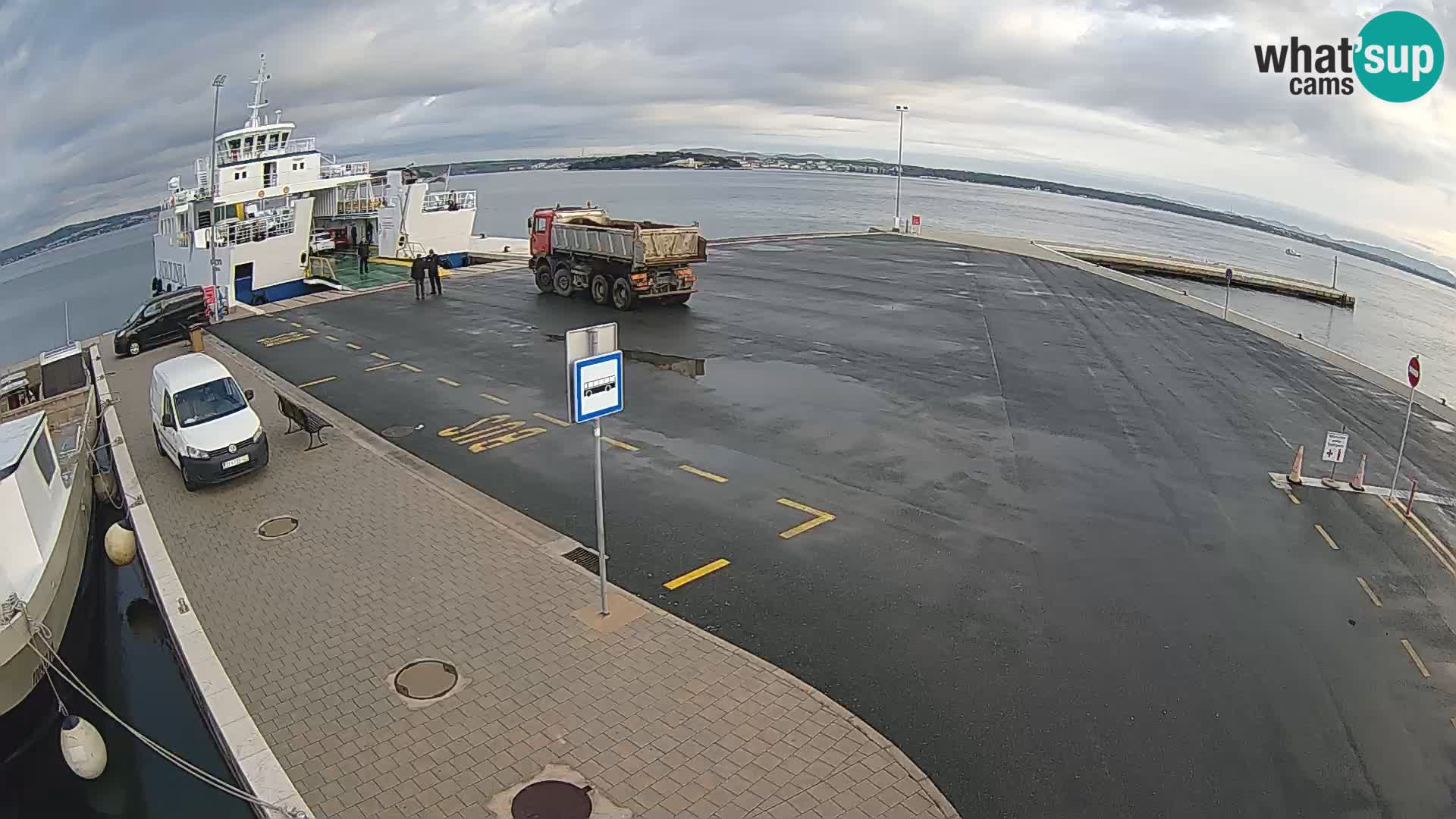 Tkon Live cam – ferry – Dalmatie – Croatie