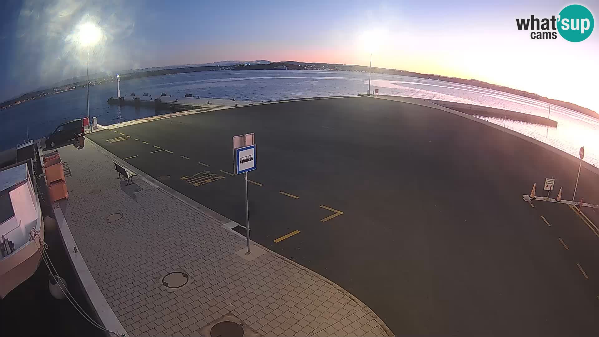 Tkon Live cam – ferry – Dalmatie – Croatie