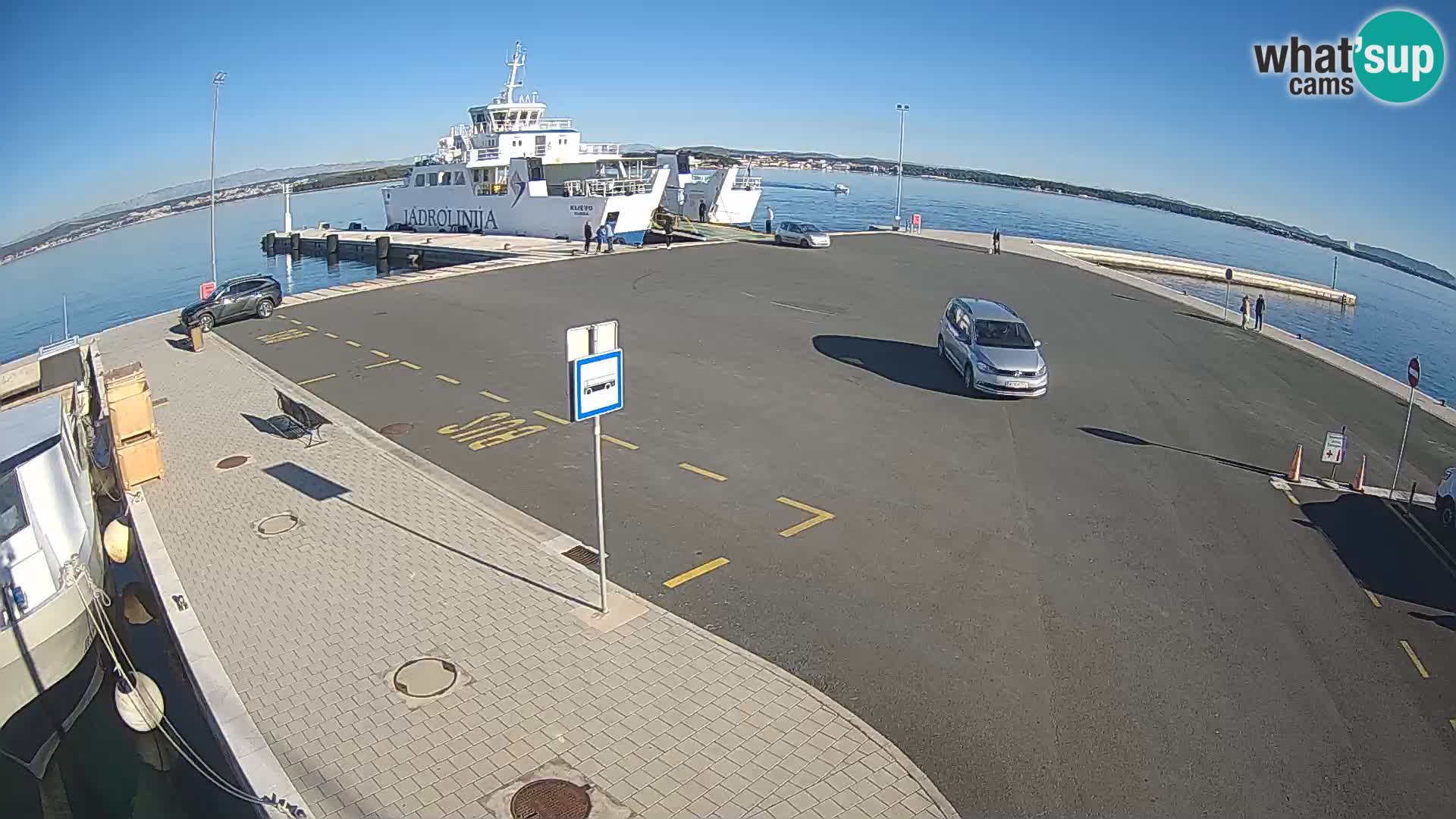 Tkon Live cam – ferry – Dalmatie – Croatie