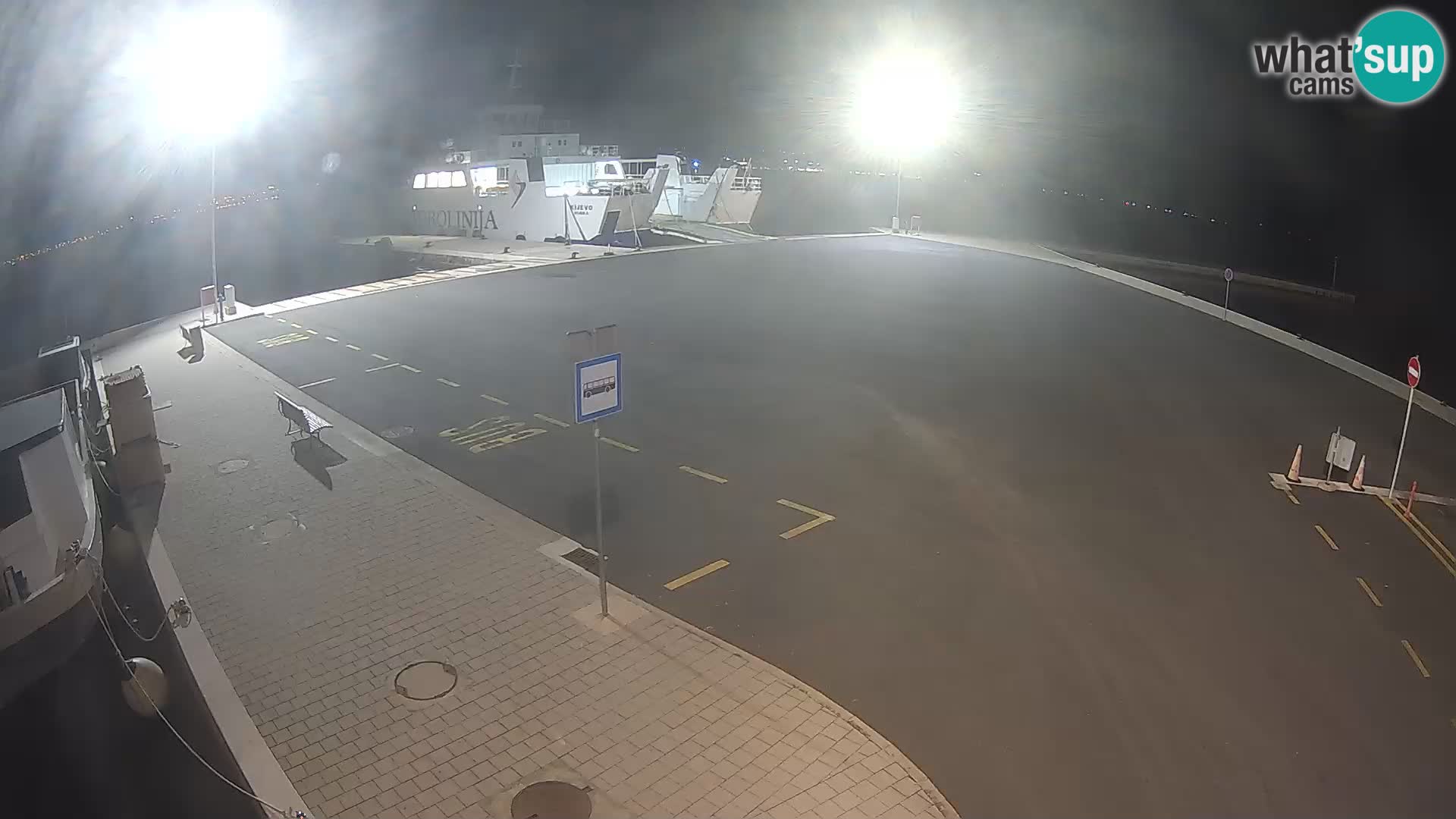 Tkon Live cam – ferry – Dalmatie – Croatie