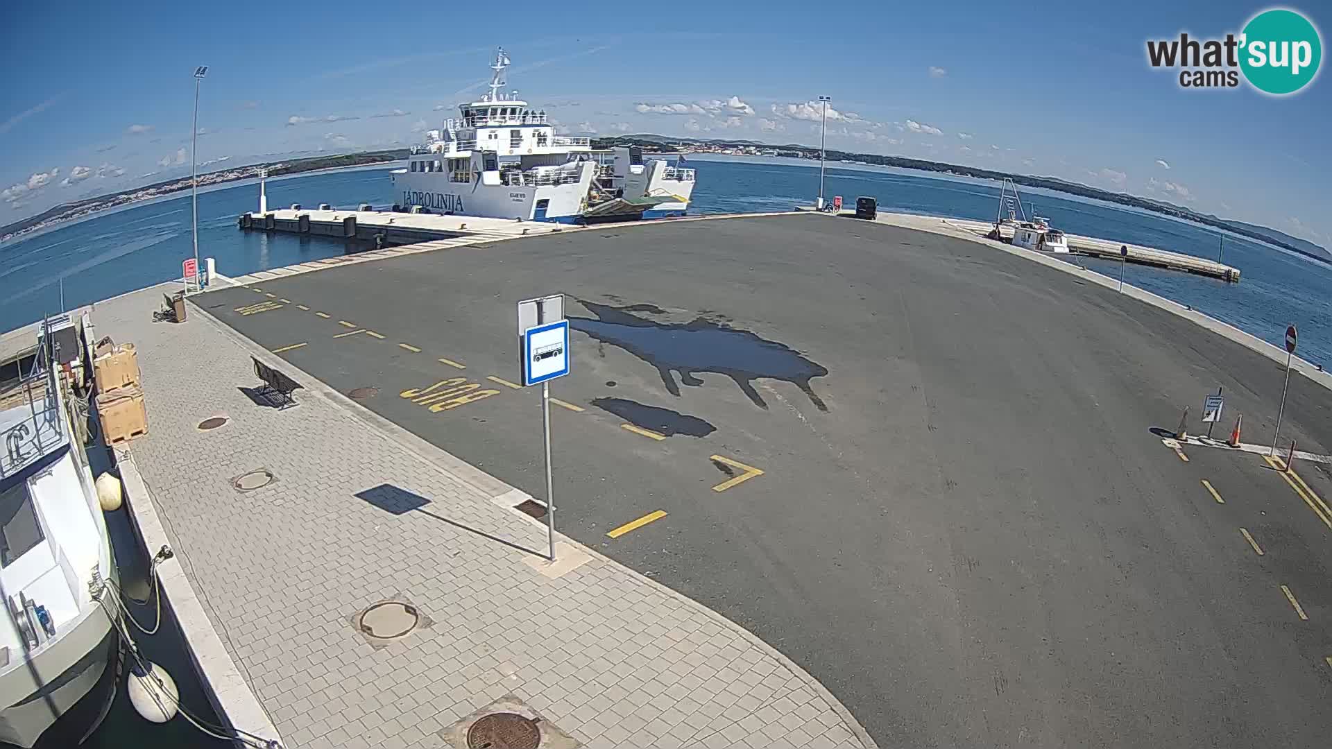 Tkon Live cam – ferry – Dalmatie – Croatie