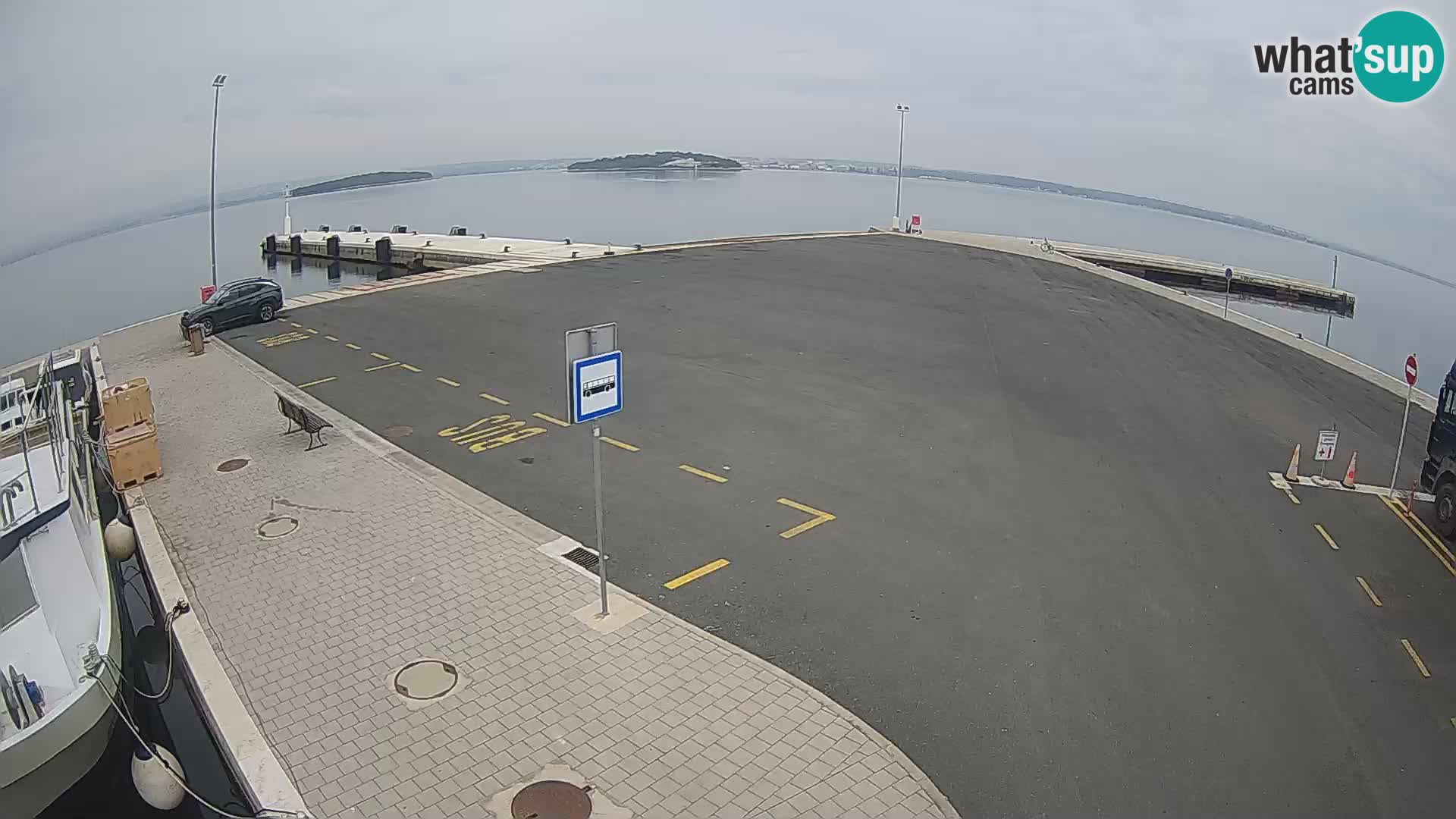 Tkon Live cam – ferry – Dalmatie – Croatie