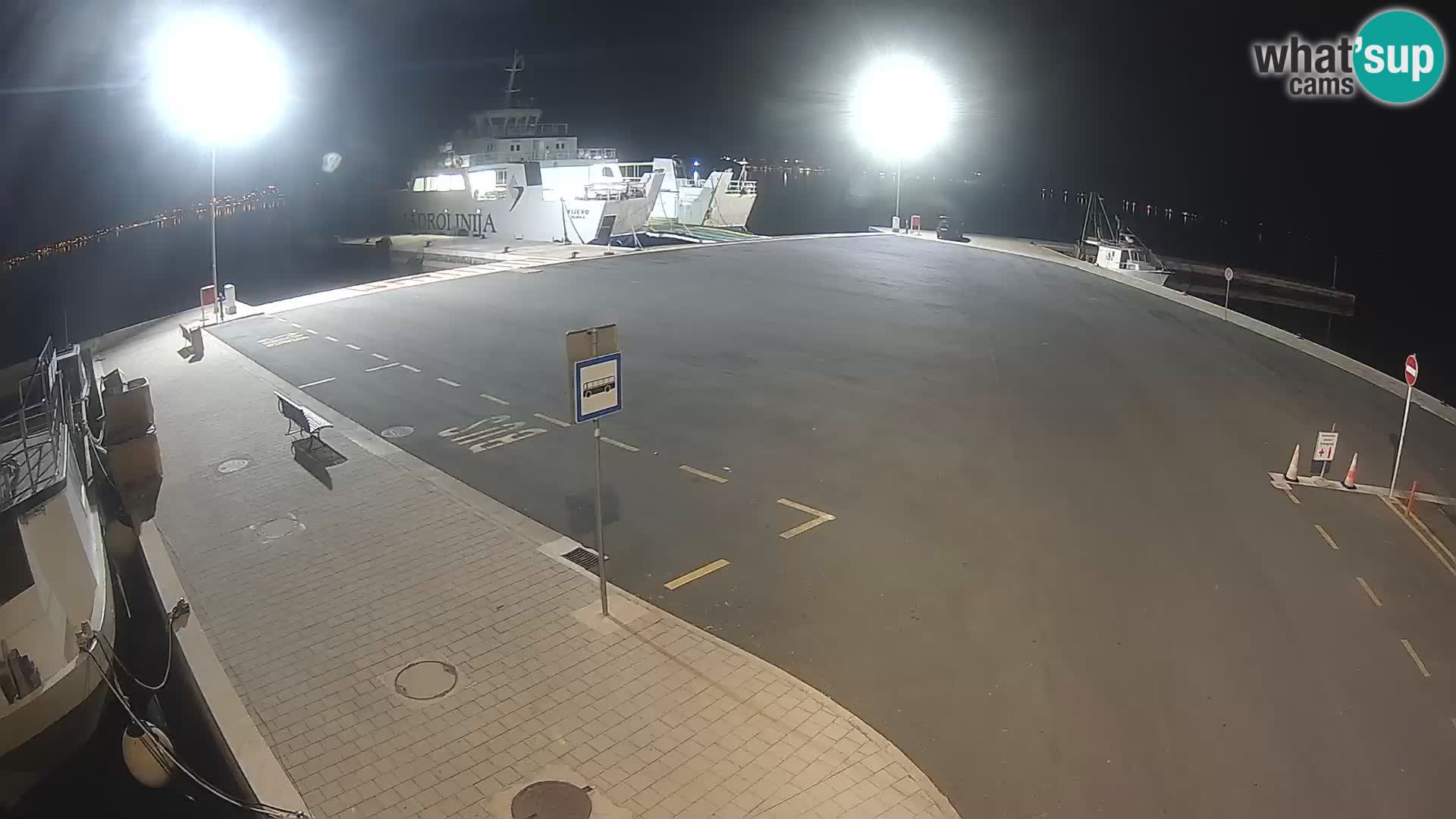 Tkon Live cam – ferry – Dalmatie – Croatie
