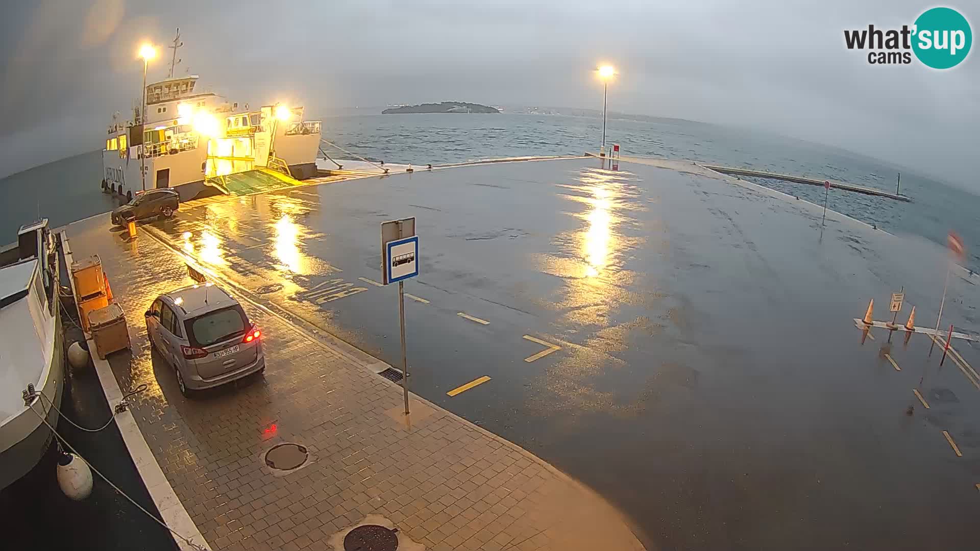 Tkon Live cam – ferry – Dalmatie – Croatie