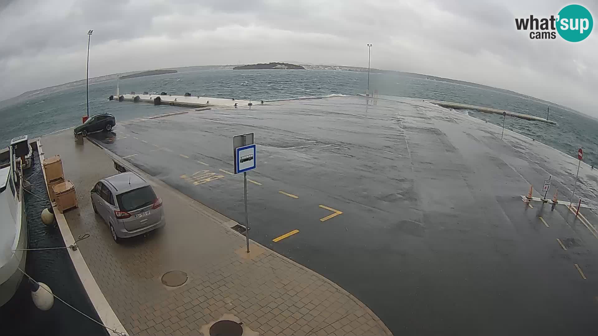 Tkon Live cam – ferry – Dalmatie – Croatie