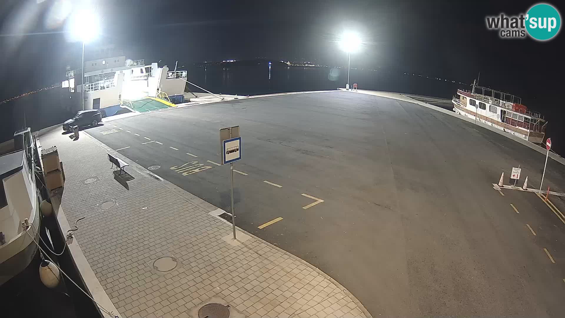 Tkon Live cam – ferry – Dalmatie – Croatie