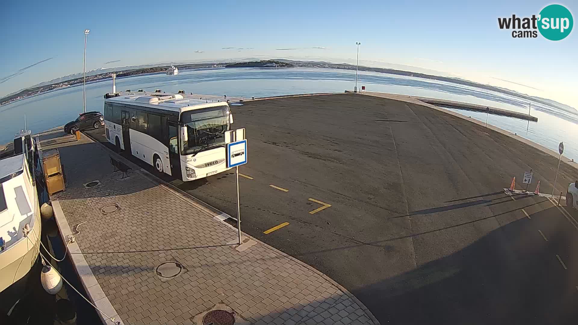 Tkon v živo – trajekt – Dalmacija – Hrvaška