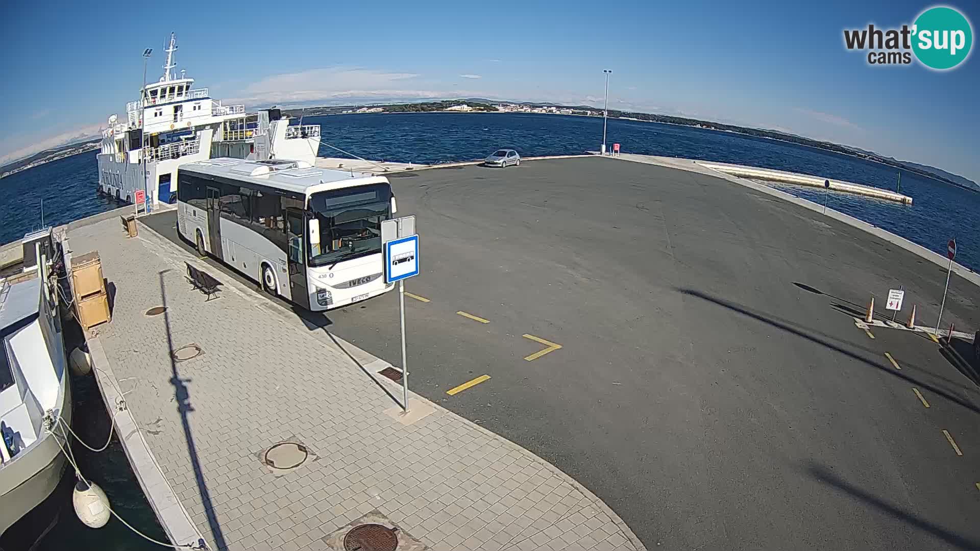 Tkon Live cam – ferry – Dalmatia – Croatia