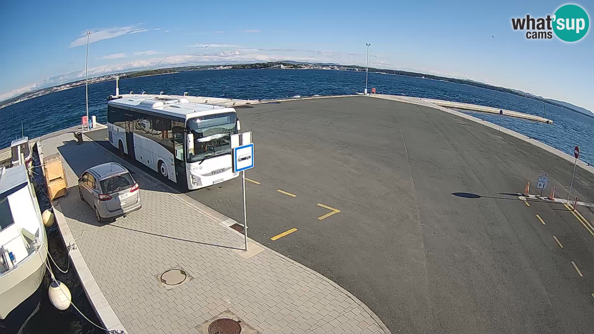 Tkon Live cam – ferry – Dalmatie – Croatie