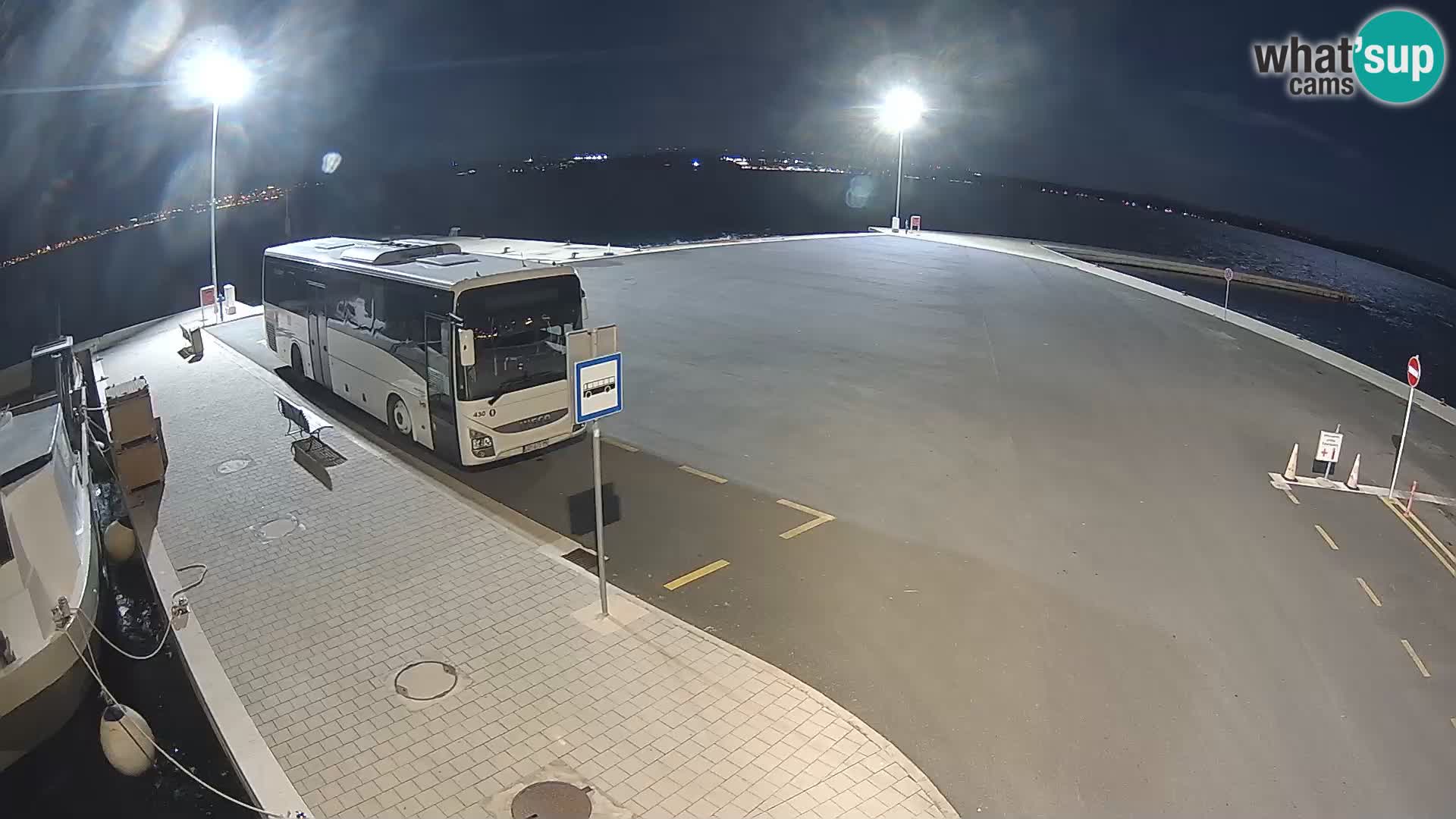 Tkon Live cam – ferry – Dalmatie – Croatie