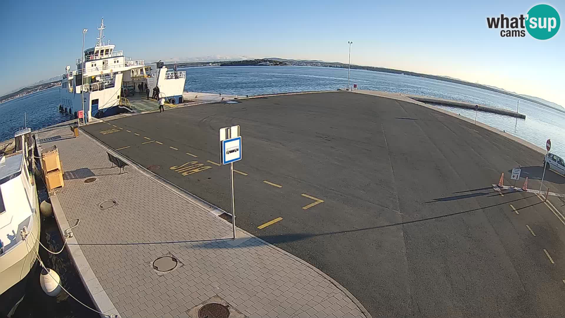 Tkon Live cam – ferry – Dalmatie – Croatie