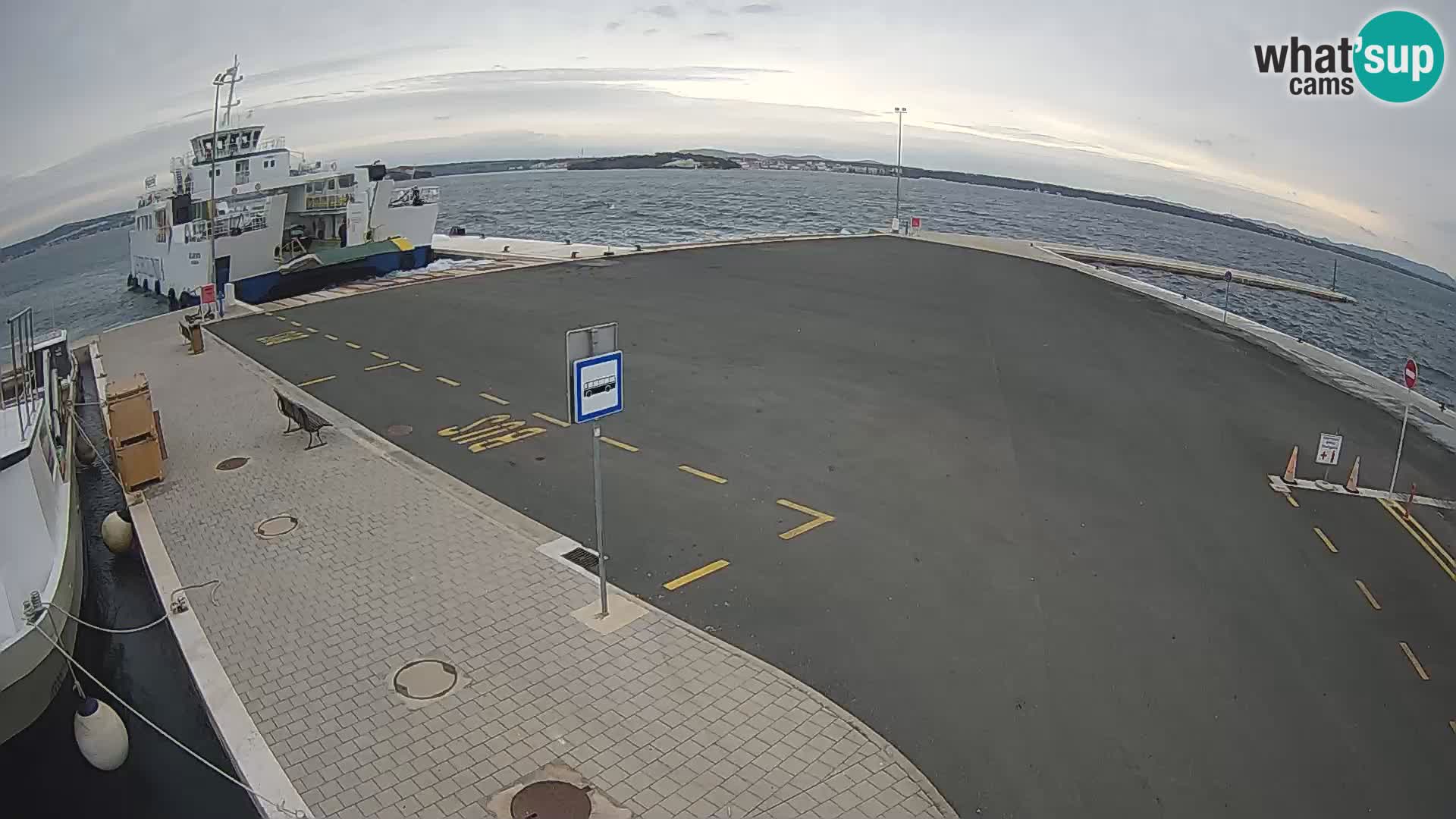 Tkon Live cam – ferry – Dalmatie – Croatie