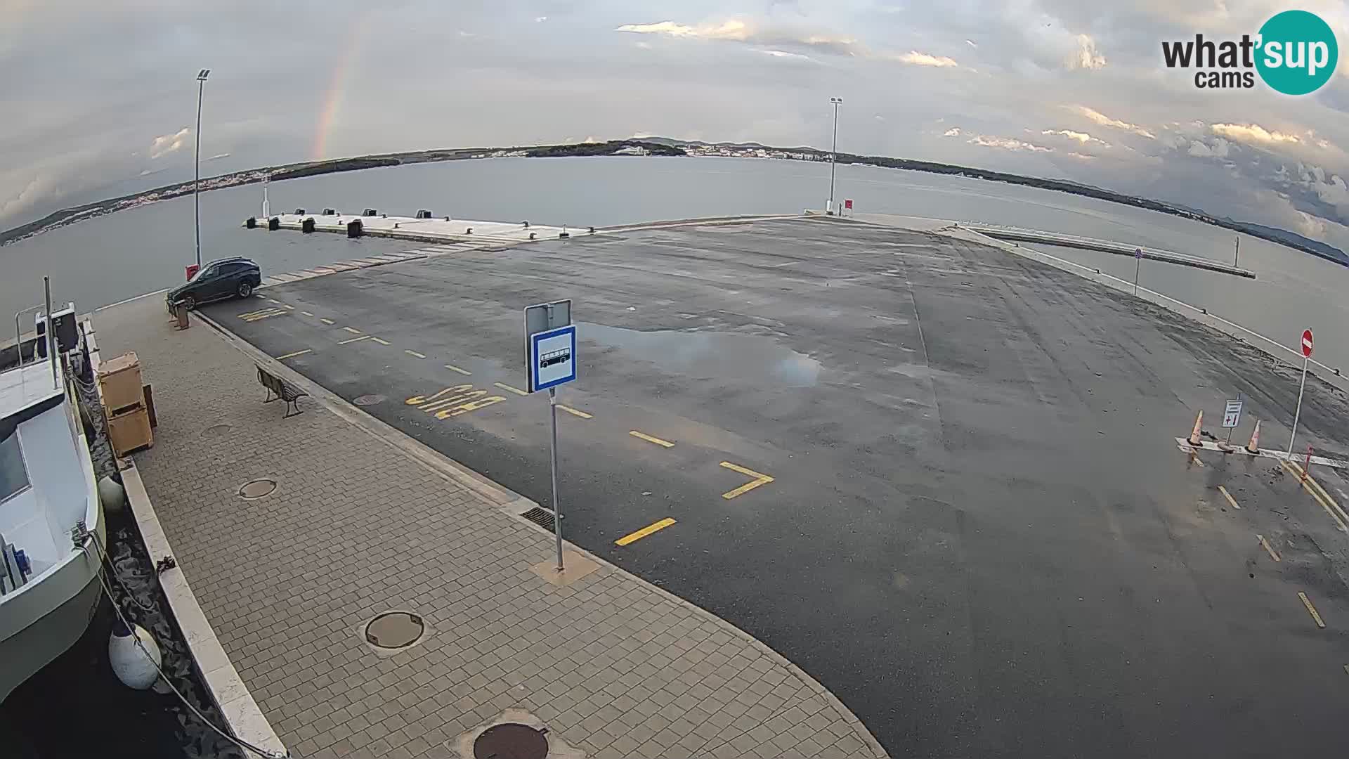 Tkon Live cam – ferry – Dalmatie – Croatie