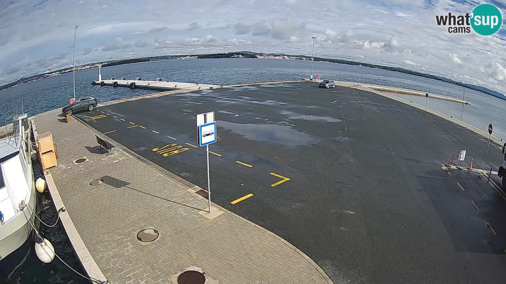 Tkon Live cam – ferry – Dalmatie – Croatie