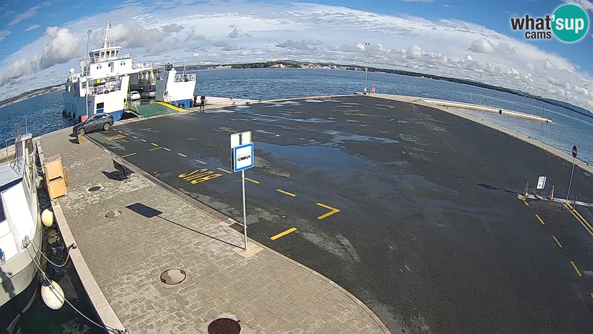 Tkon Live cam – ferry – Dalmatie – Croatie