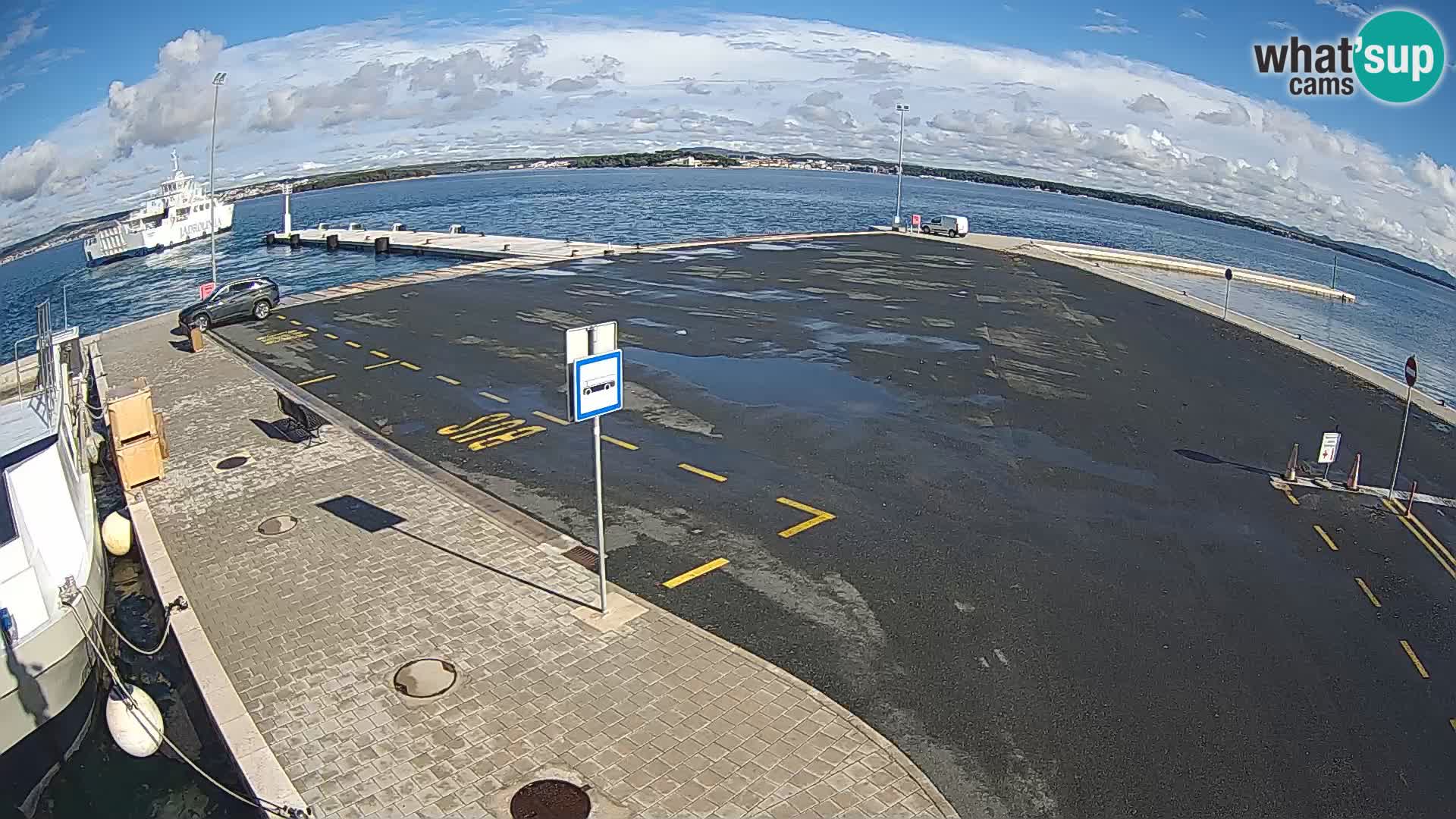 Tkon Live cam – ferry – Dalmatie – Croatie