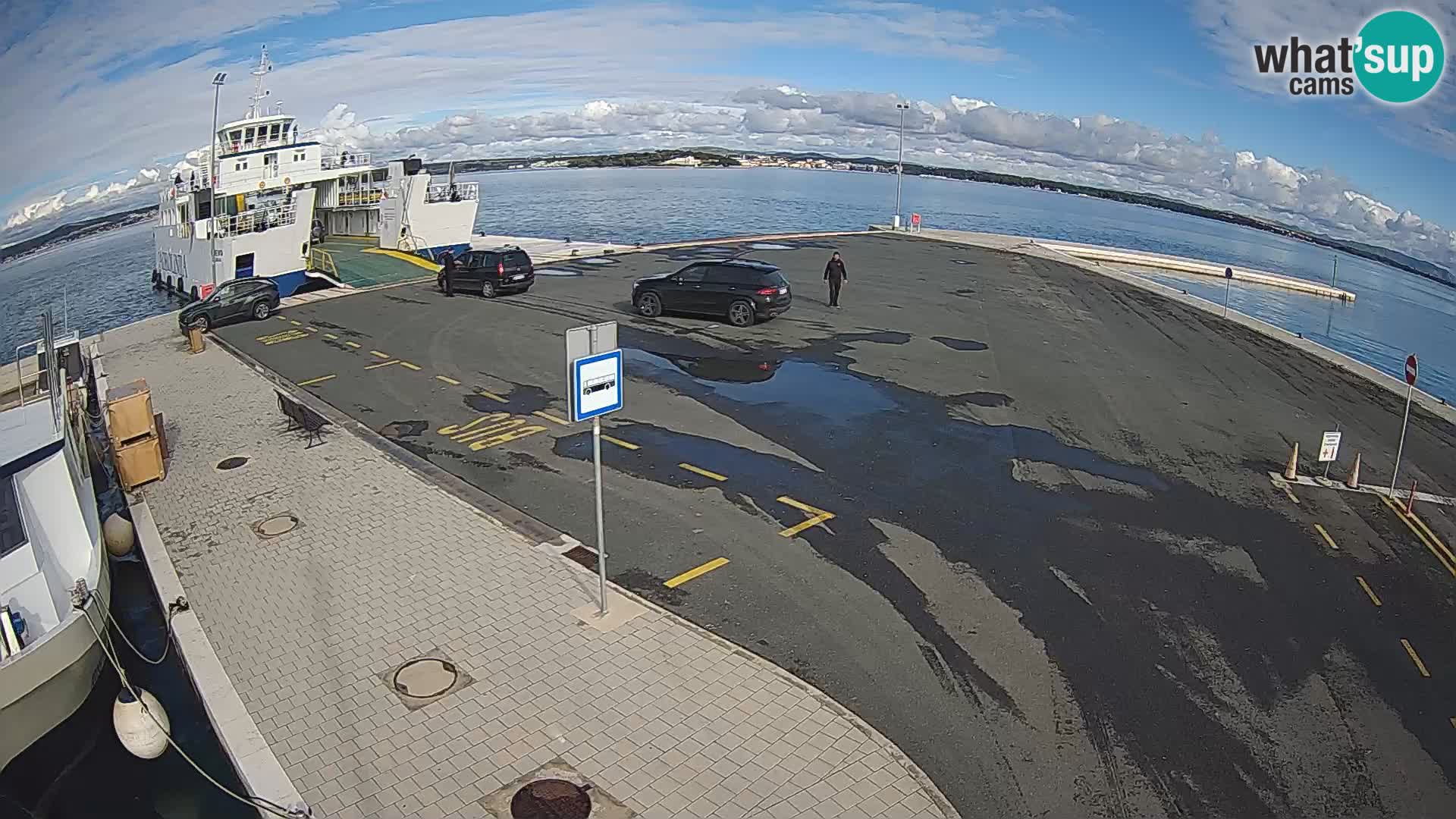 Tkon Live cam – ferry – Dalmatie – Croatie