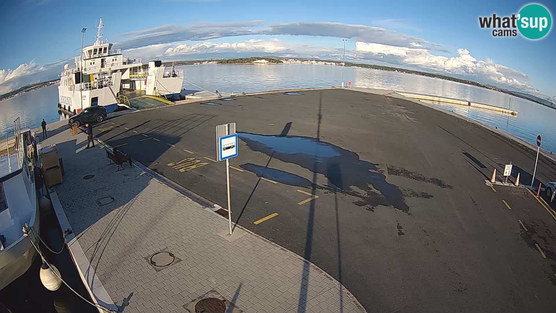 Tkon Live cam – ferry – Dalmatie – Croatie