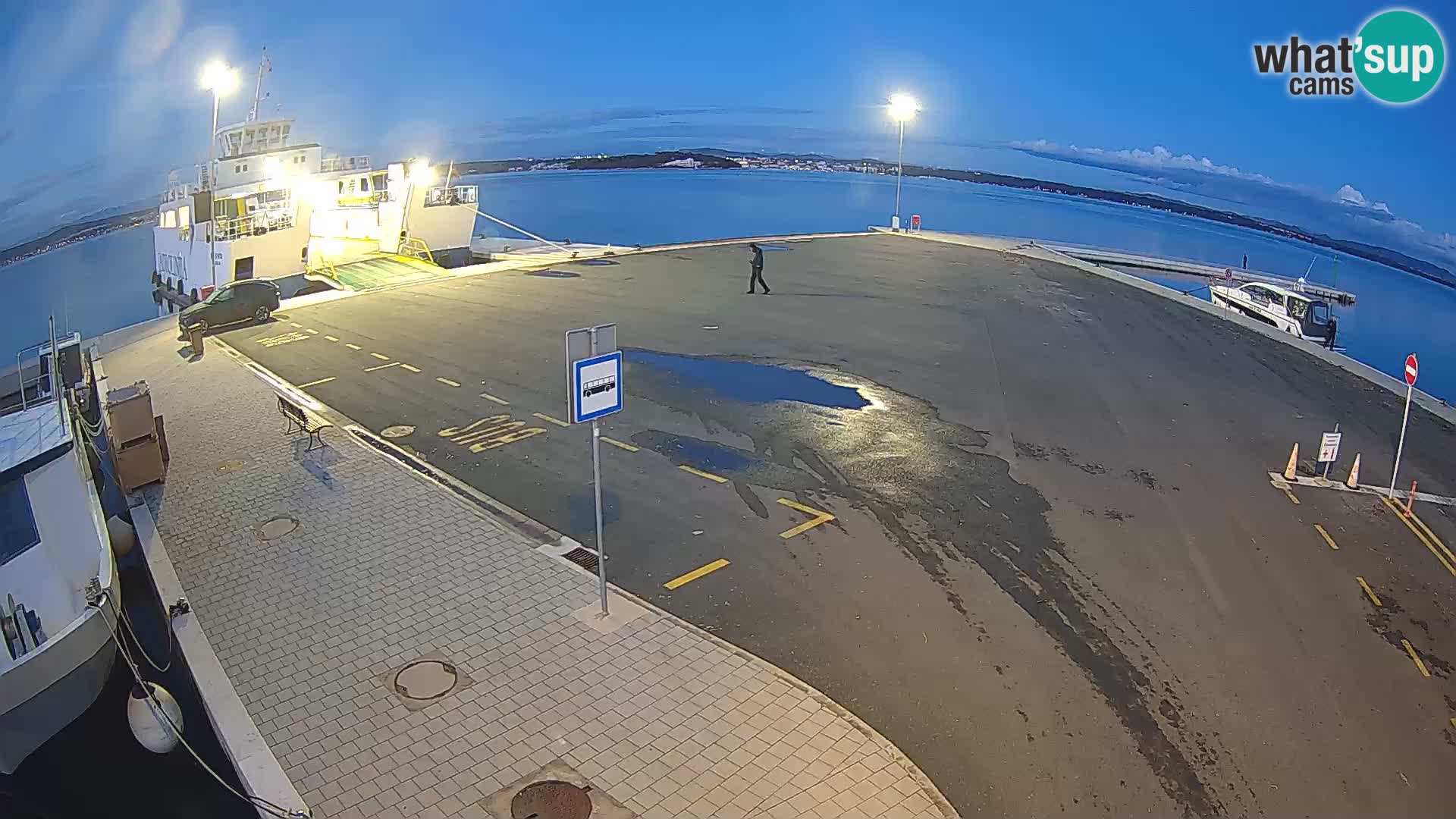 Tkon Live cam – ferry – Dalmatie – Croatie