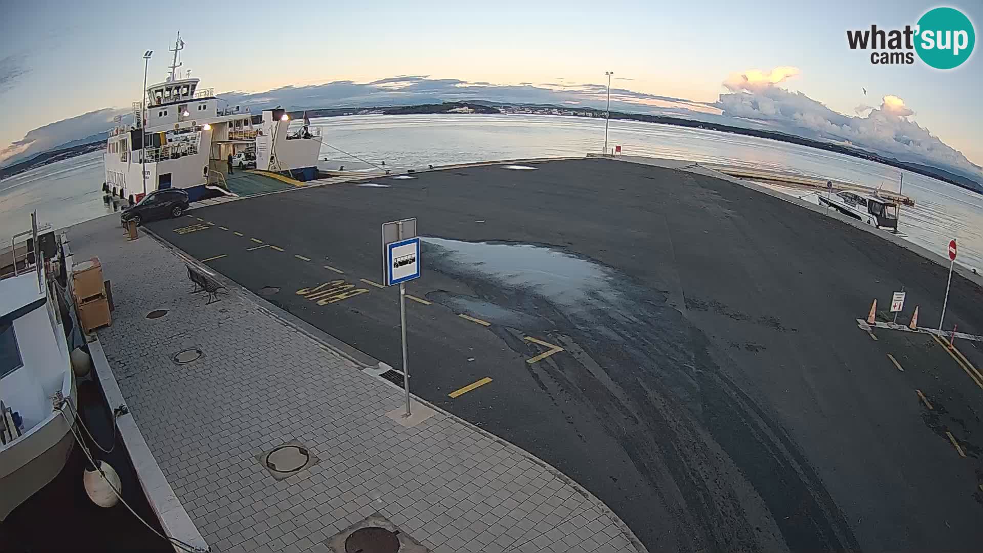 Tkon Live cam – ferry – Dalmatie – Croatie