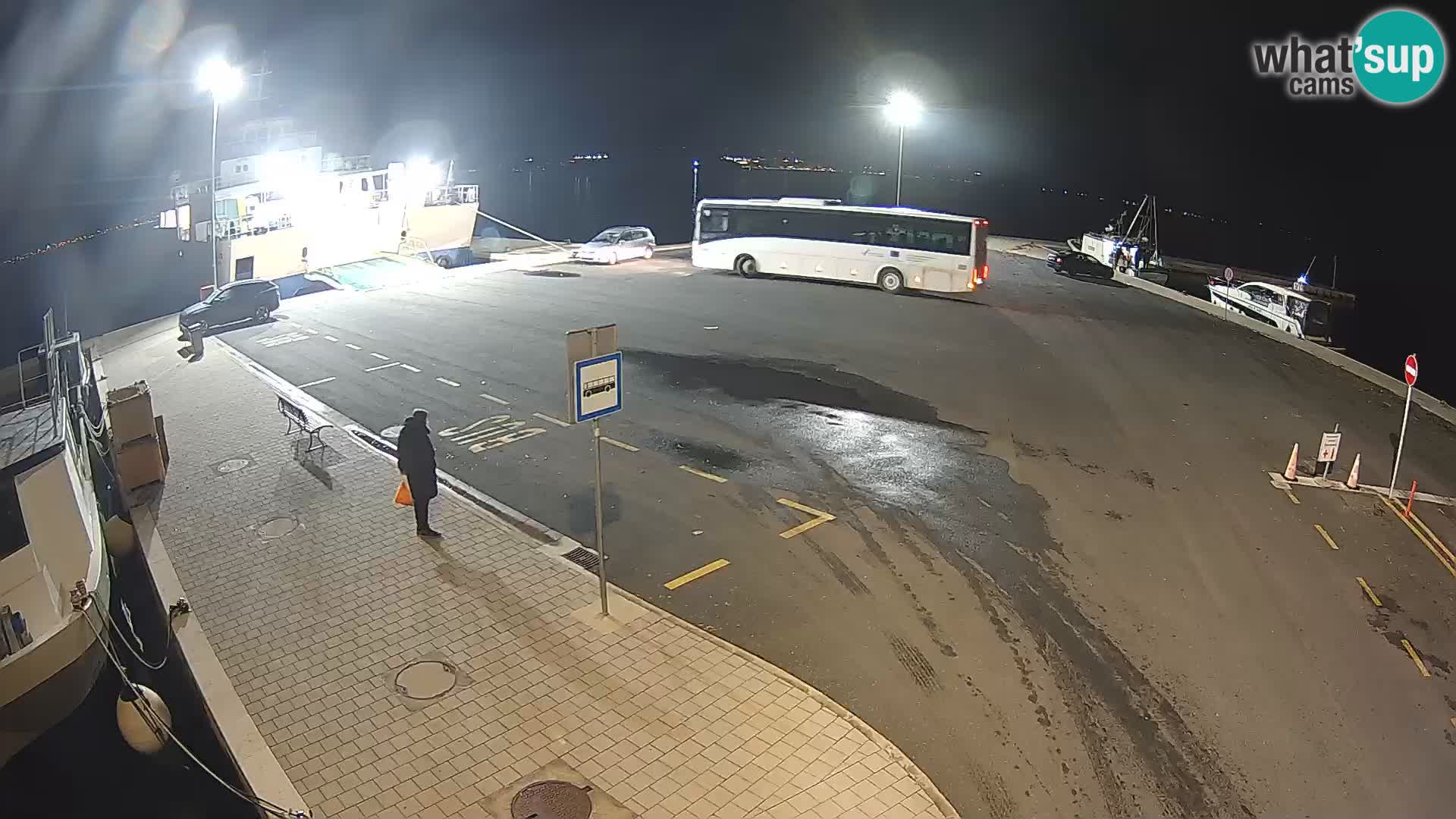 Tkon Live cam – ferry – Dalmatie – Croatie