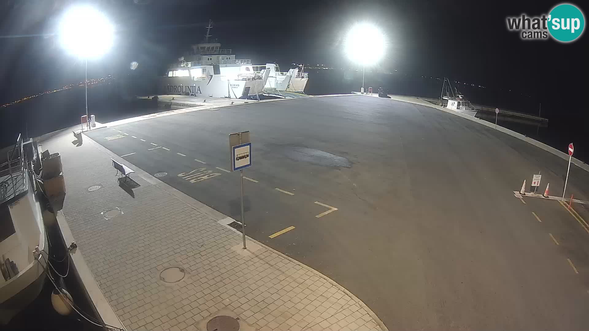 Tkon Live cam – ferry – Dalmatie – Croatie