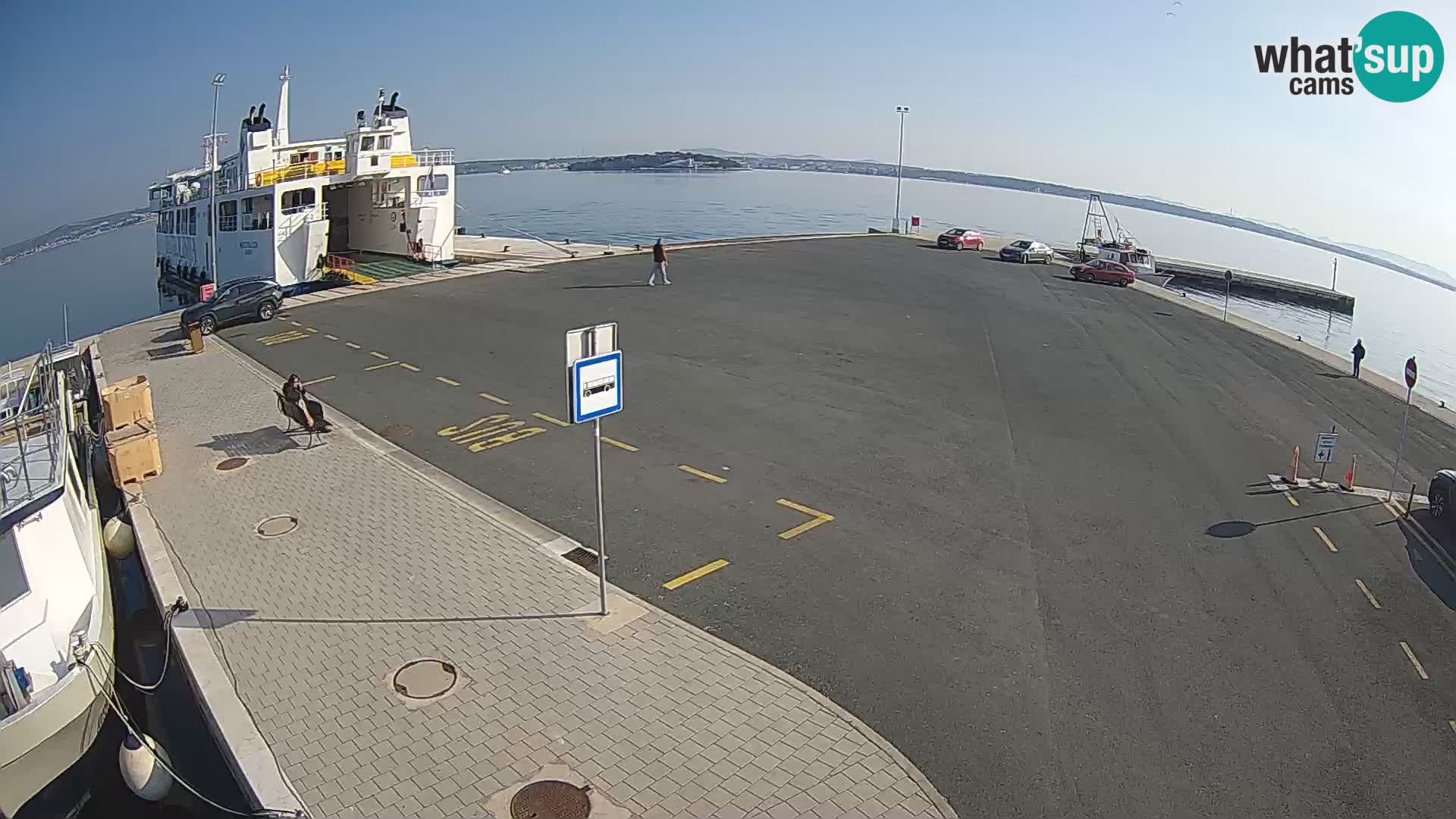 Tkon Live cam – ferry – Dalmatie – Croatie