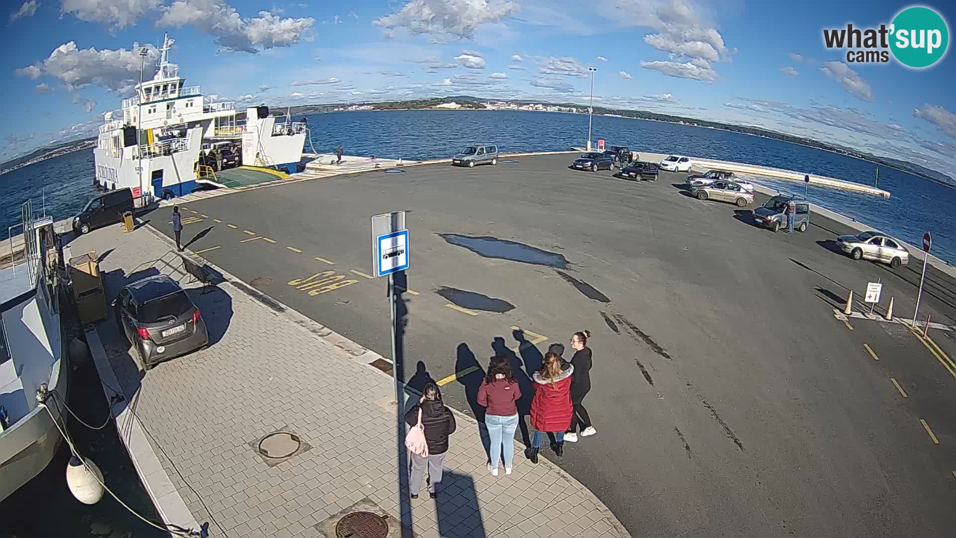 Tkon Live cam – ferry – Dalmatie – Croatie