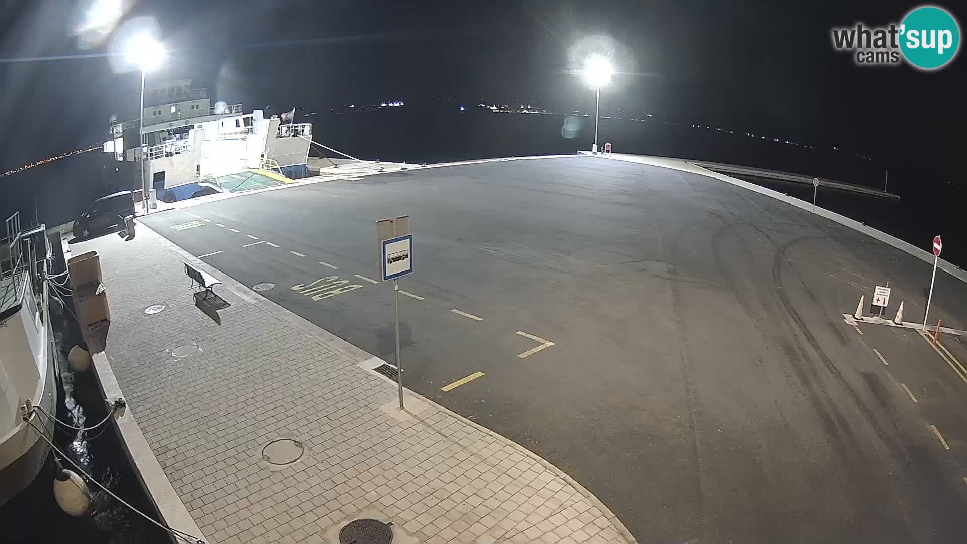 Tkon Live cam – ferry – Dalmatie – Croatie