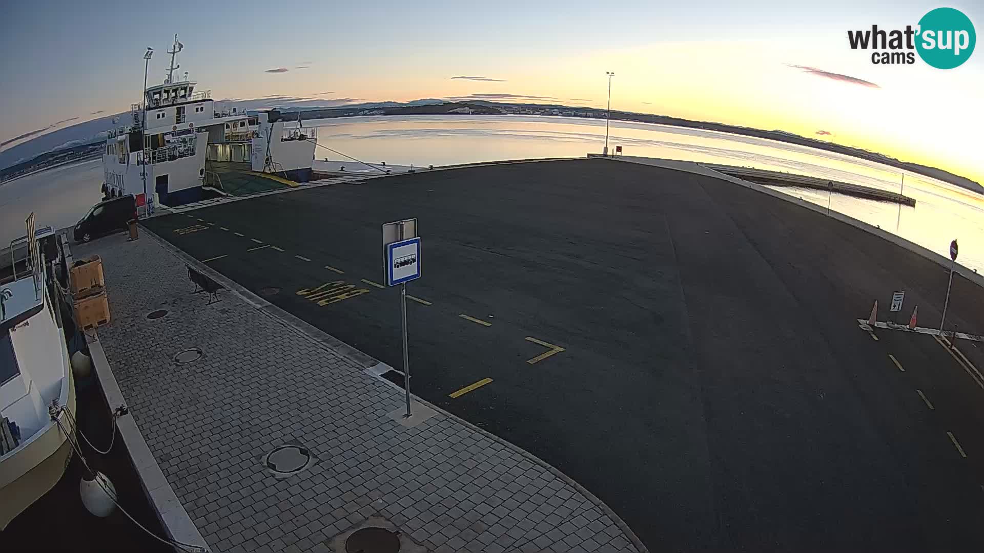 Tkon Live cam – ferry – Dalmatie – Croatie