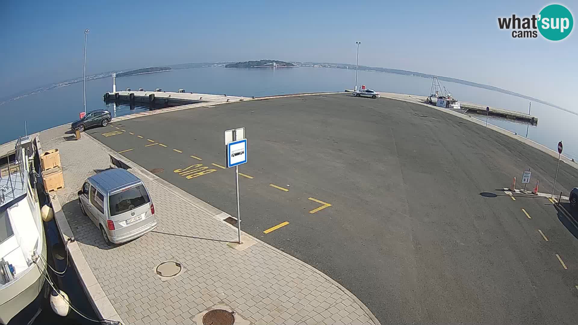 Tkon Live cam – ferry – Dalmatie – Croatie