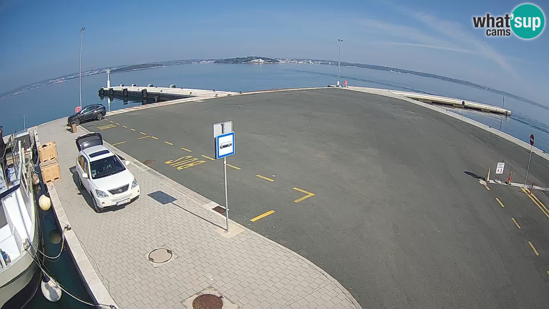 Tkon Live cam – ferry – Dalmatie – Croatie