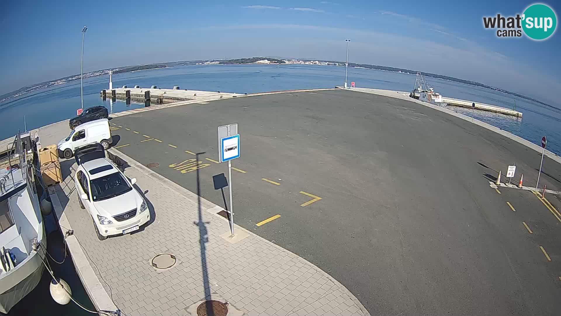 Tkon Live cam – ferry – Dalmatie – Croatie