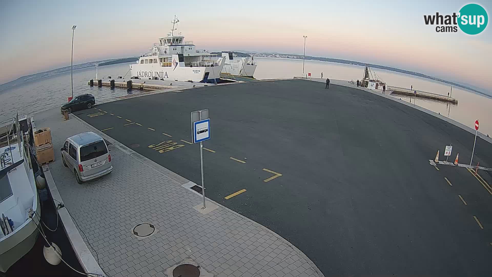Tkon Live cam – ferry – Dalmatie – Croatie