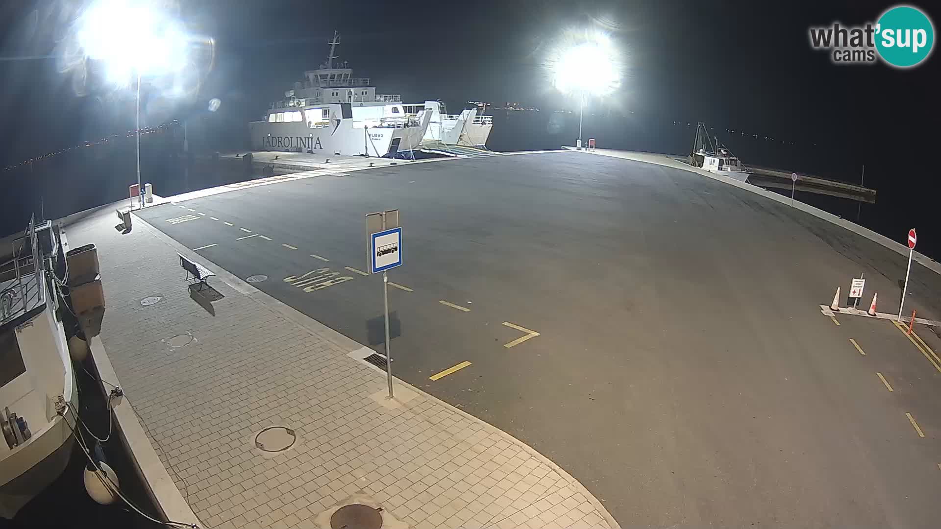 Tkon Live cam – ferry – Dalmatie – Croatie