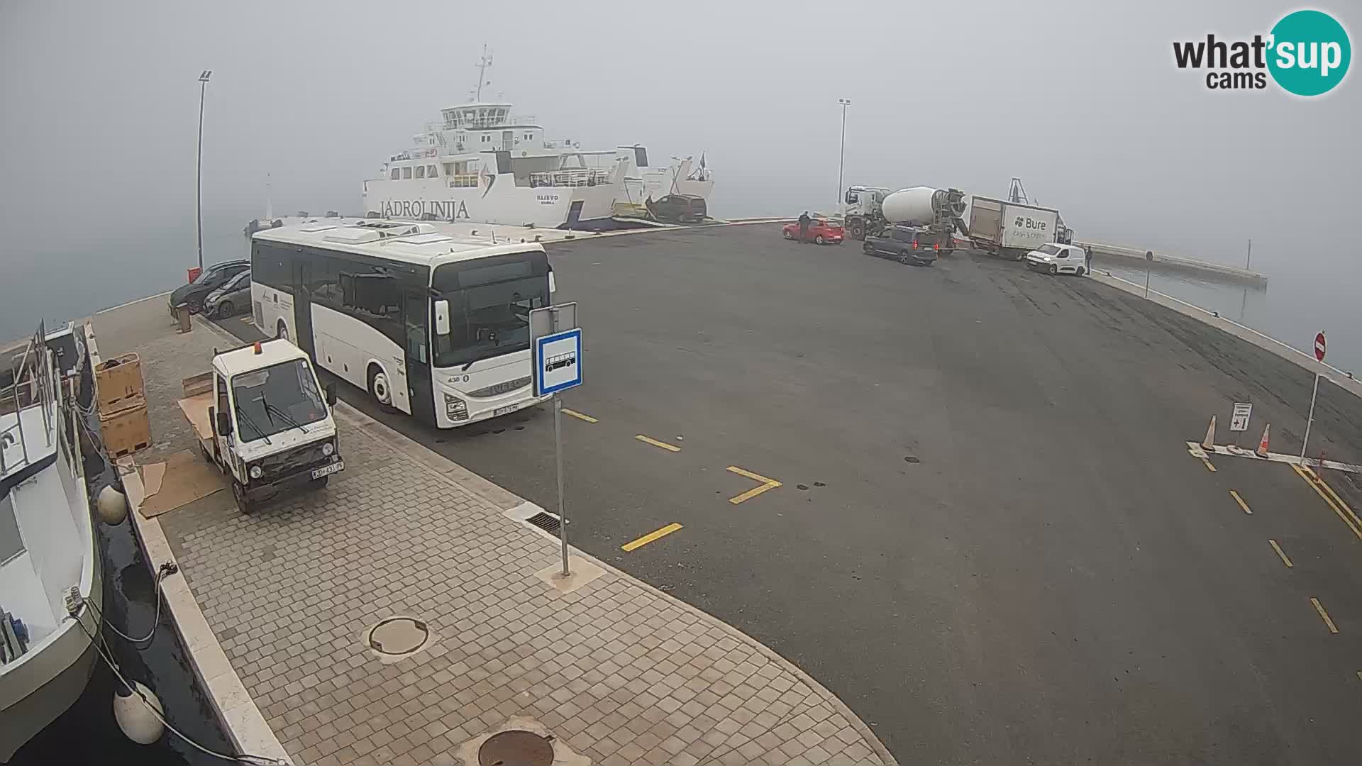Tkon Live cam – ferry – Dalmatie – Croatie