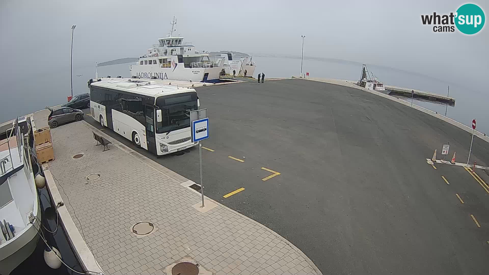 Tkon Live cam – ferry – Dalmatie – Croatie