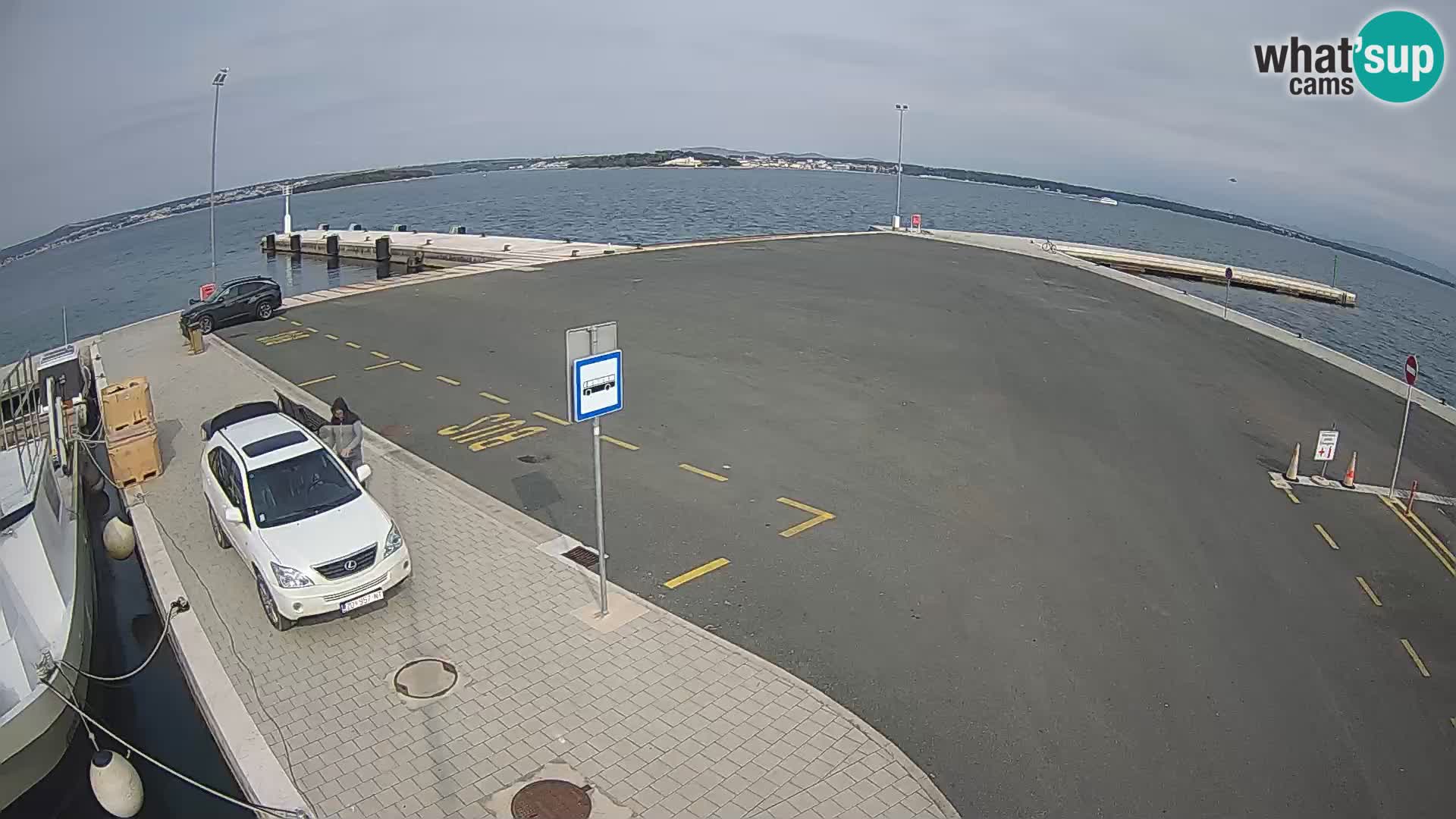 Tkon Live cam – ferry – Dalmatie – Croatie