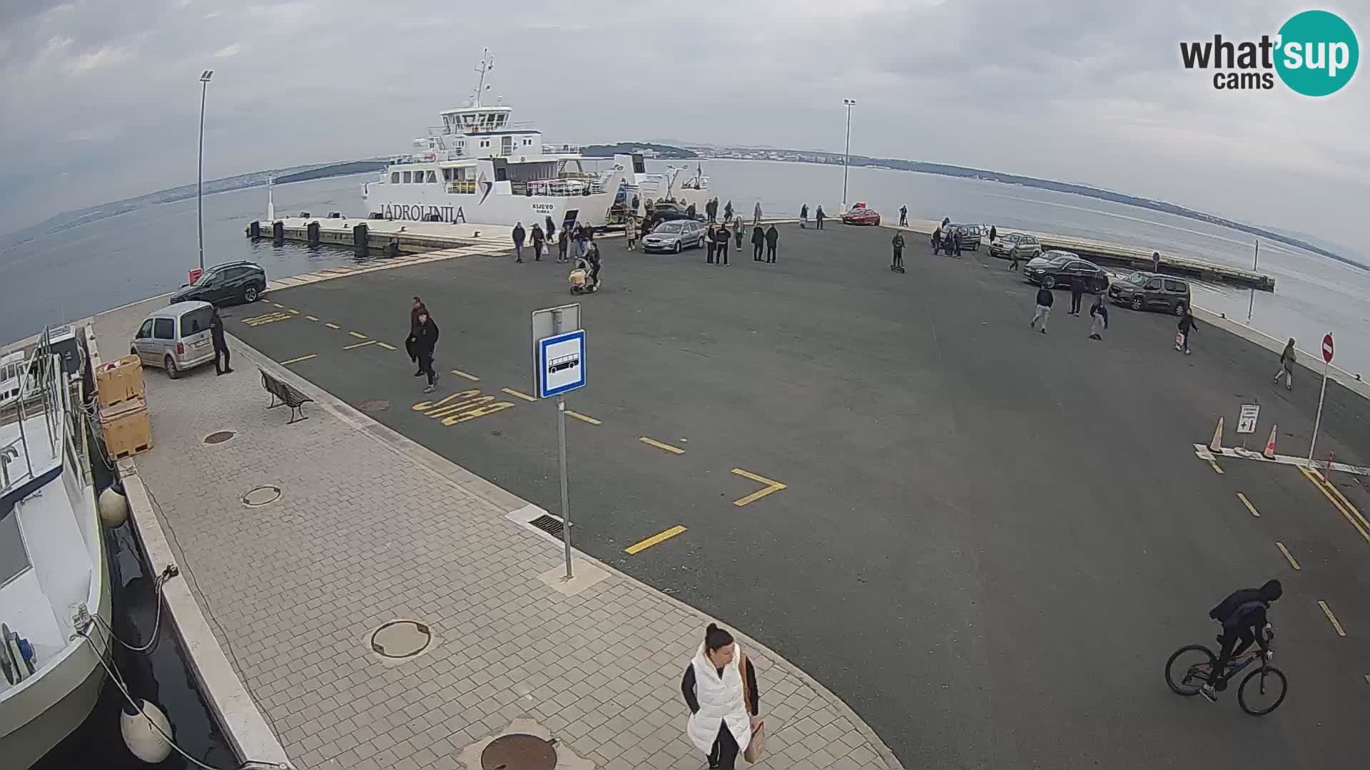 Tkon Live cam – ferry – Dalmatie – Croatie