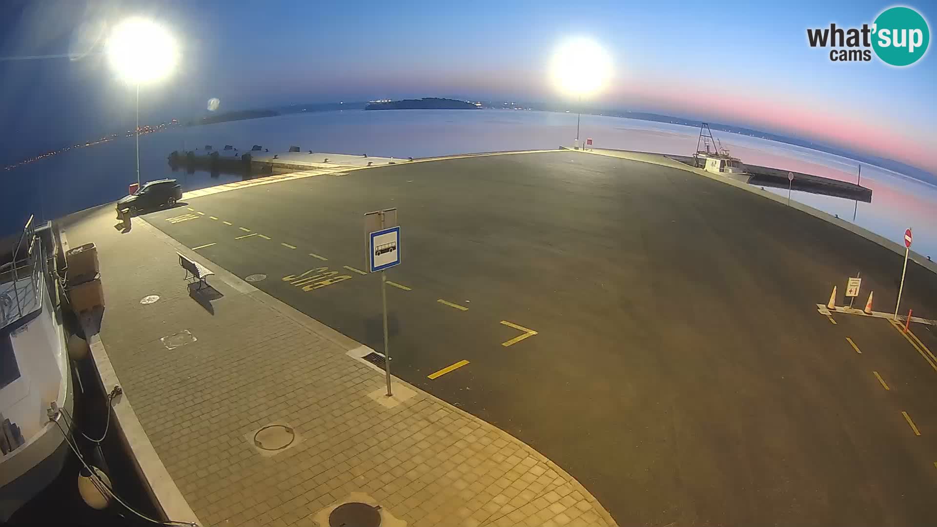 Tkon Live cam – ferry – Dalmatie – Croatie